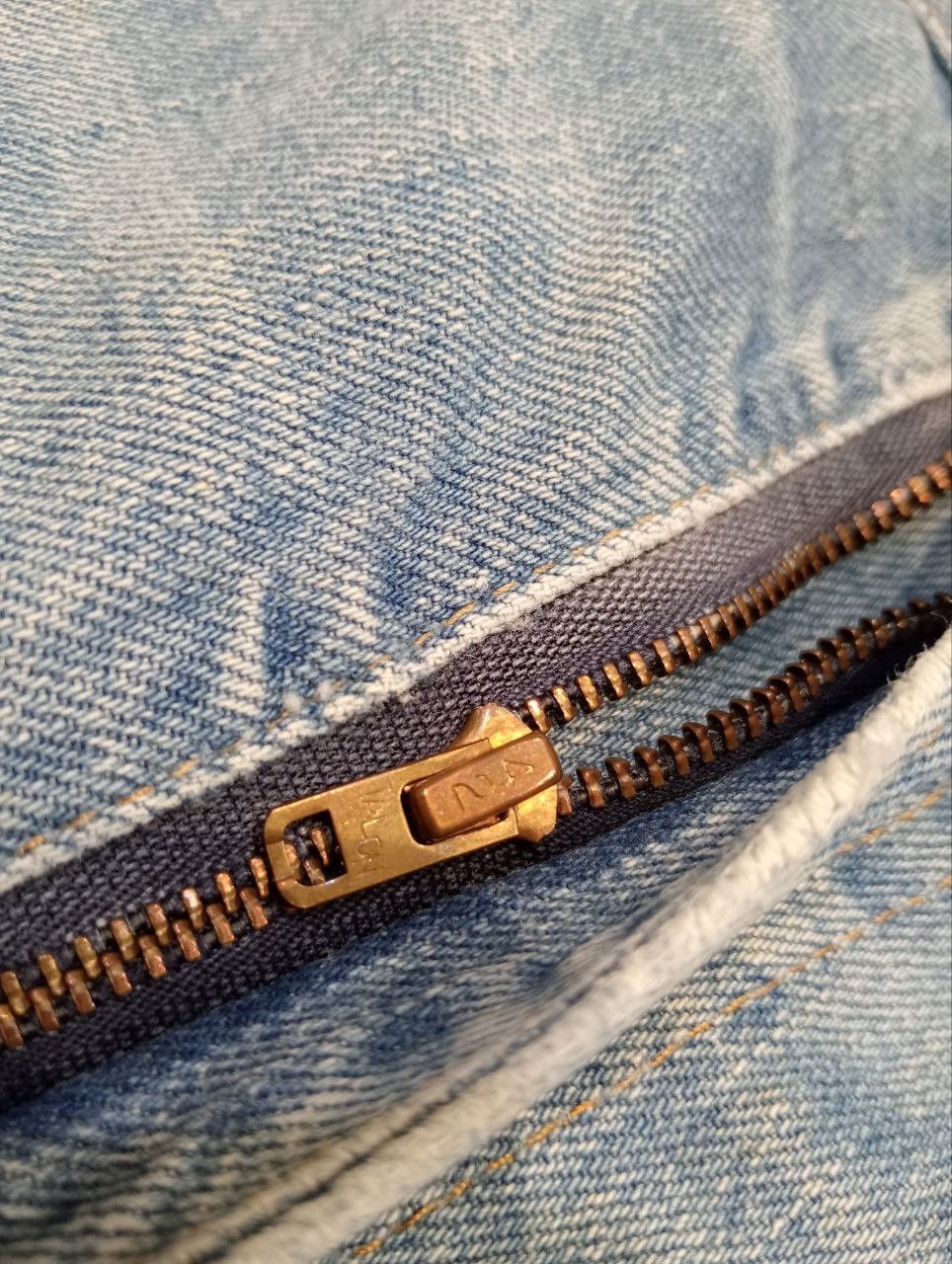Levi's Vintage Clothing LEVI'S VINTAGE ORANGE TAG BLUE DENIM FLARED PANTS Size US 31 - 6 Thumbnail