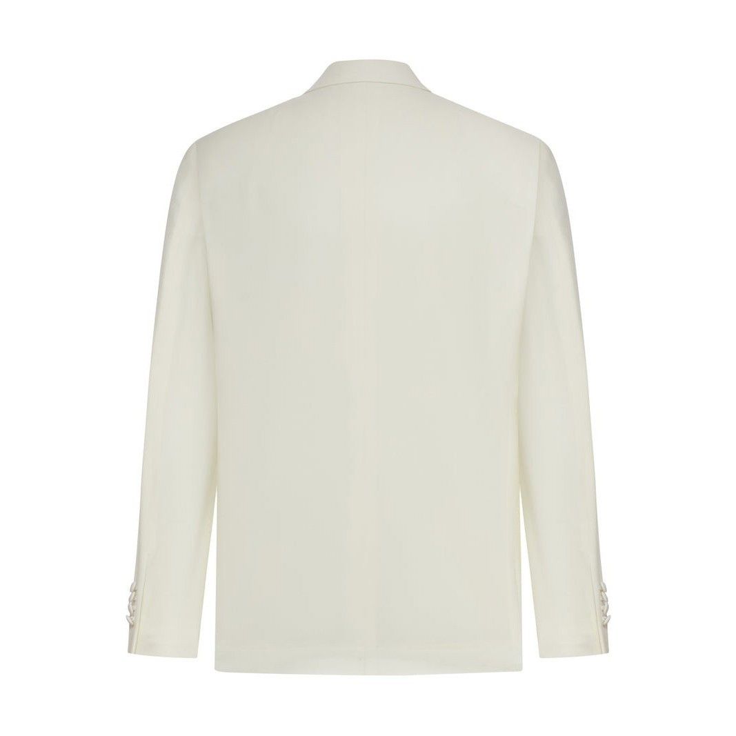 Lardini LARDINI Double Breasted Beige Wool Blazer New & Authentic (M Size US XL / EU 56 / 4 - 2 Thumbnail