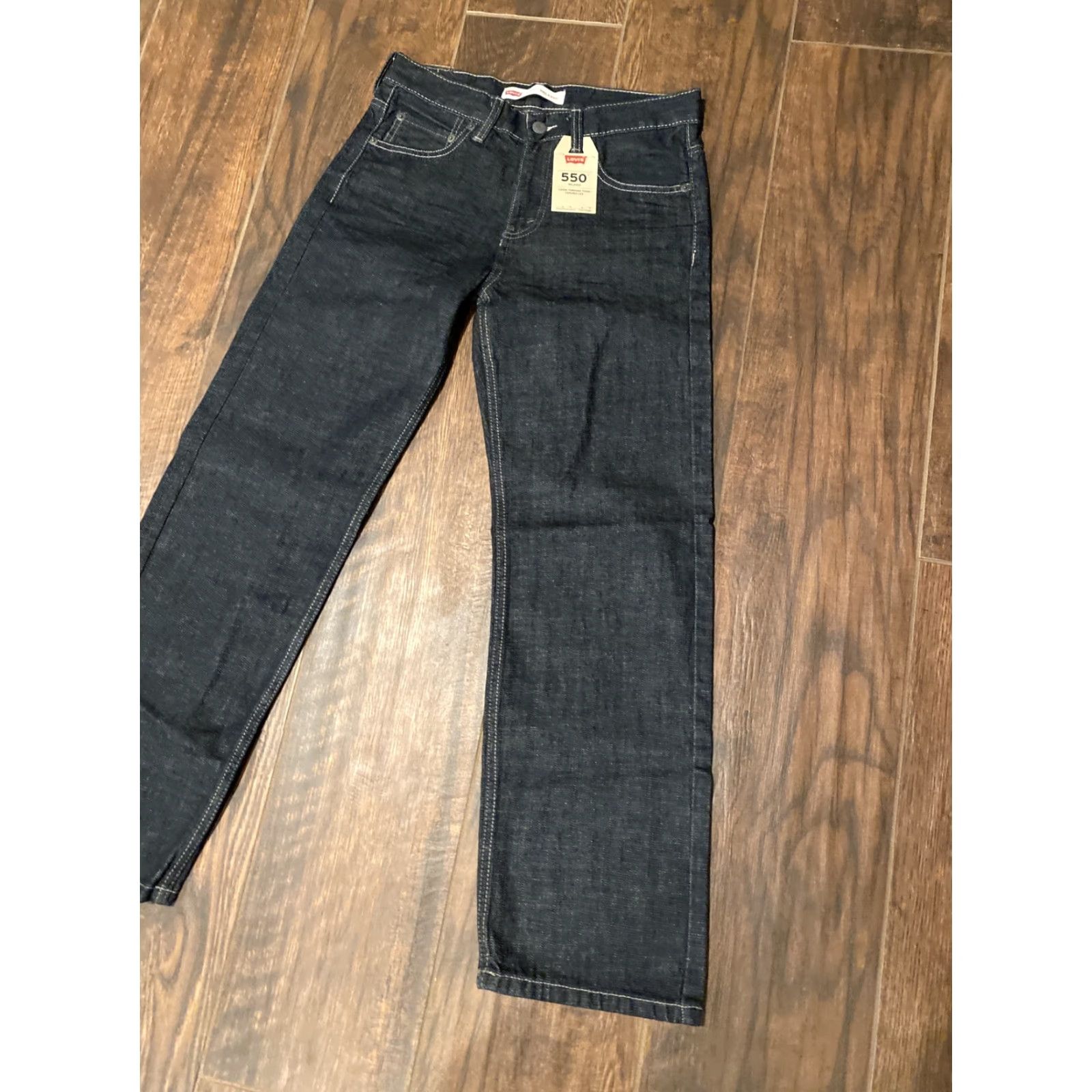 Levi's VINTAGE Levi's 550 Jeans 16R 28x28 Relaxed Mom Denim Blue 100% Cotton Jeans Womens 80s 90s Logo Easy Care Pockets NWT Size 38" / US 16 / IT 52 - 2 Thumbnail