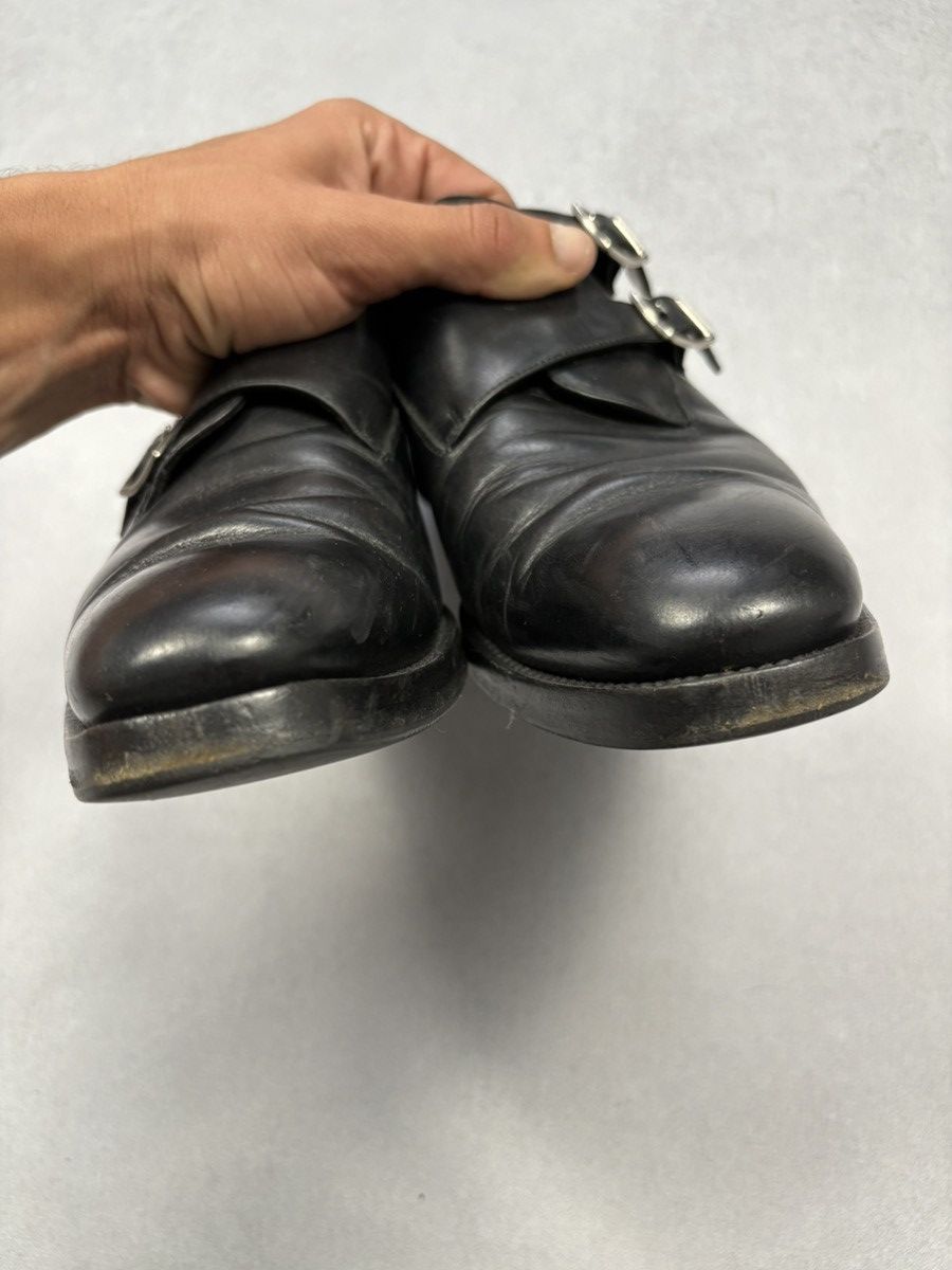 Franceschetti Franceschetti Black Leather Double Monk Strap Shoes Size US 8 / EU 41 - 7 Thumbnail