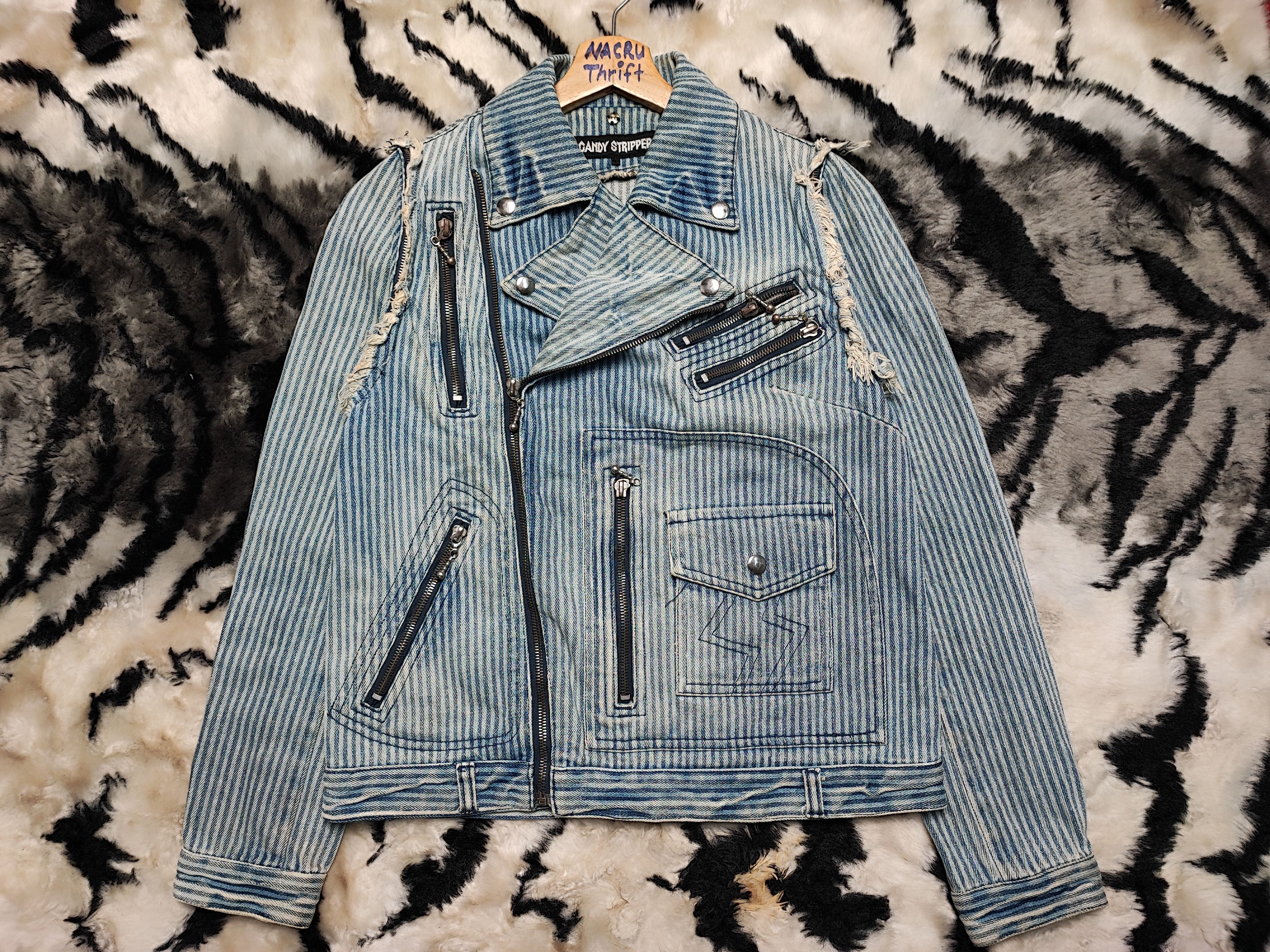 Seditionaries Punk Denim Jacket by Candy Stripper Size US S / EU 44-46 / 1 - 2 Thumbnail
