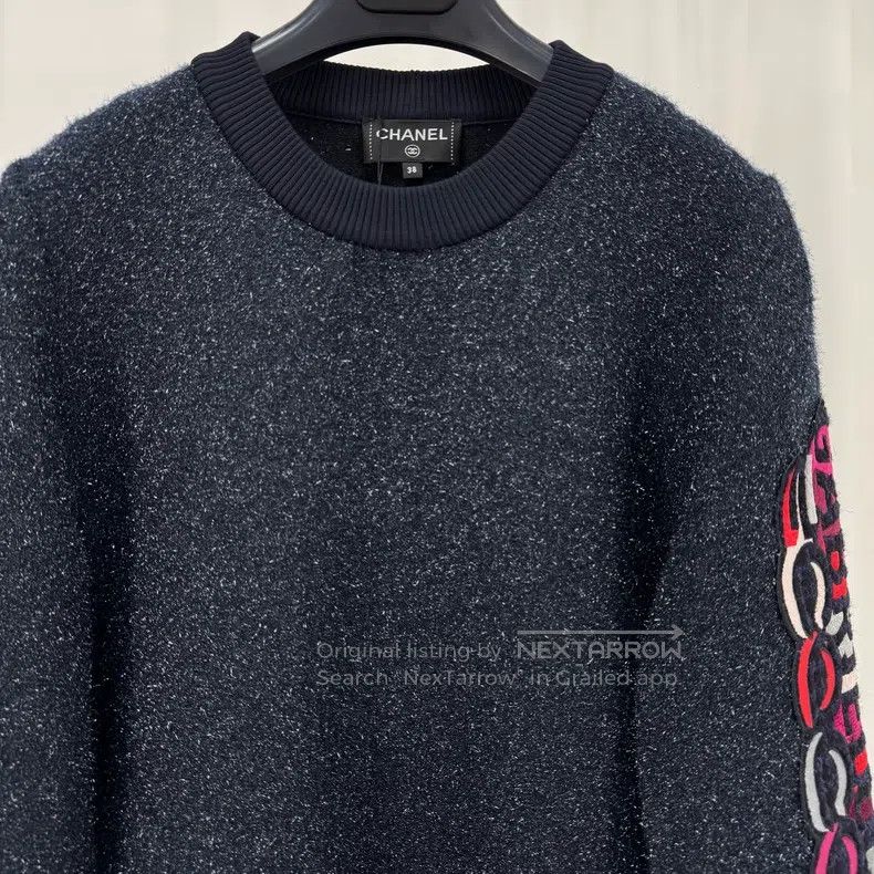 Chanel Chanel Embroidered letter starry sky silk sweatshirt Size XS / US 0-2 / IT 36-38 - 3 Thumbnail