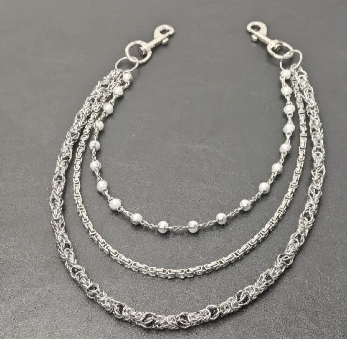 Jewelry 2 Layer Natural Echo Pearled Wallet Chain Size ONE SIZE - 2 Thumbnail