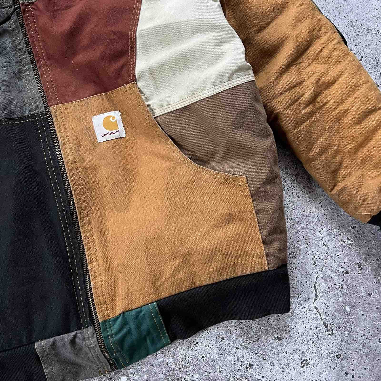 Carhartt Rare Carhartt Remake Rework Patchwork Jacket 90s Sz L Size US L / EU 52-54 / 3 - 5 Thumbnail