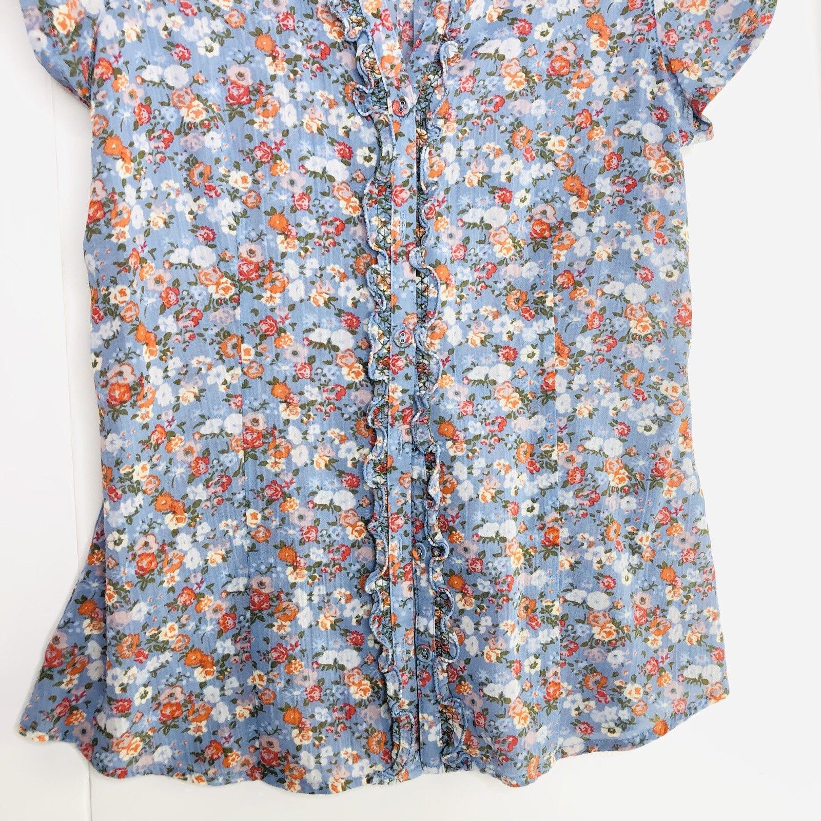 Eddie Bauer Eddie Bauer Cotton Button Up Floral Womens Top Sz S Size S / US 4 / IT 40 - 4 Thumbnail