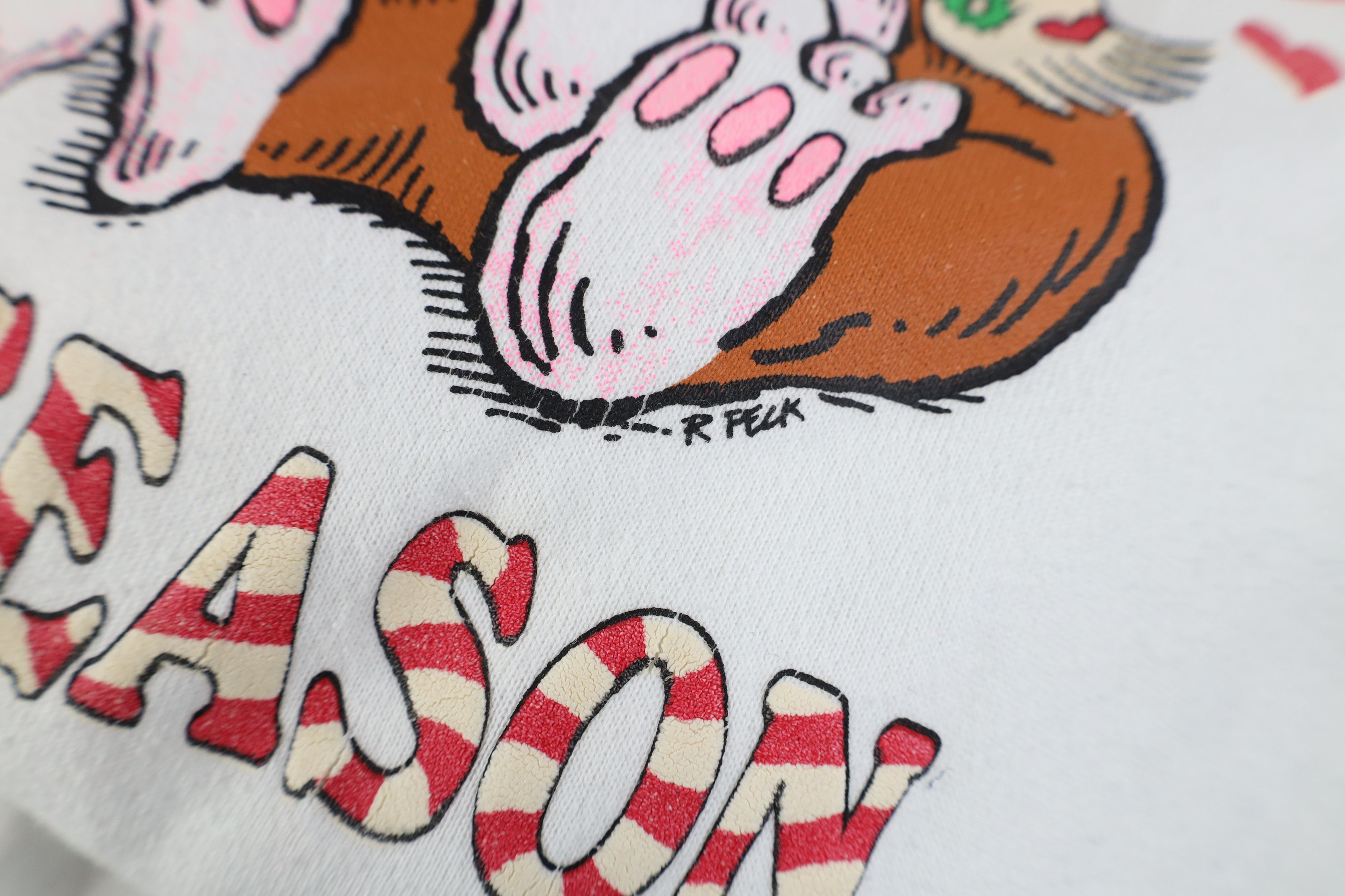 Vintage Vintage 90s Streetwear Christmas Snow Bunny Heart Sweatshirt Size L / US 10 / IT 46 - 6 Thumbnail