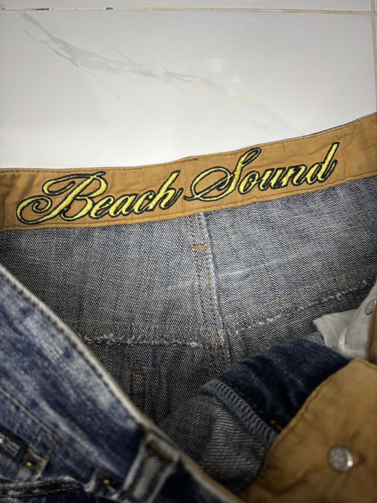 Hysteric Glamour × If Six Was Nine × Japanese Brand 🔥RARE BEACH SOUND DISTRESSED DENIM PANTS Size US 32 / EU 48 - 10 Thumbnail