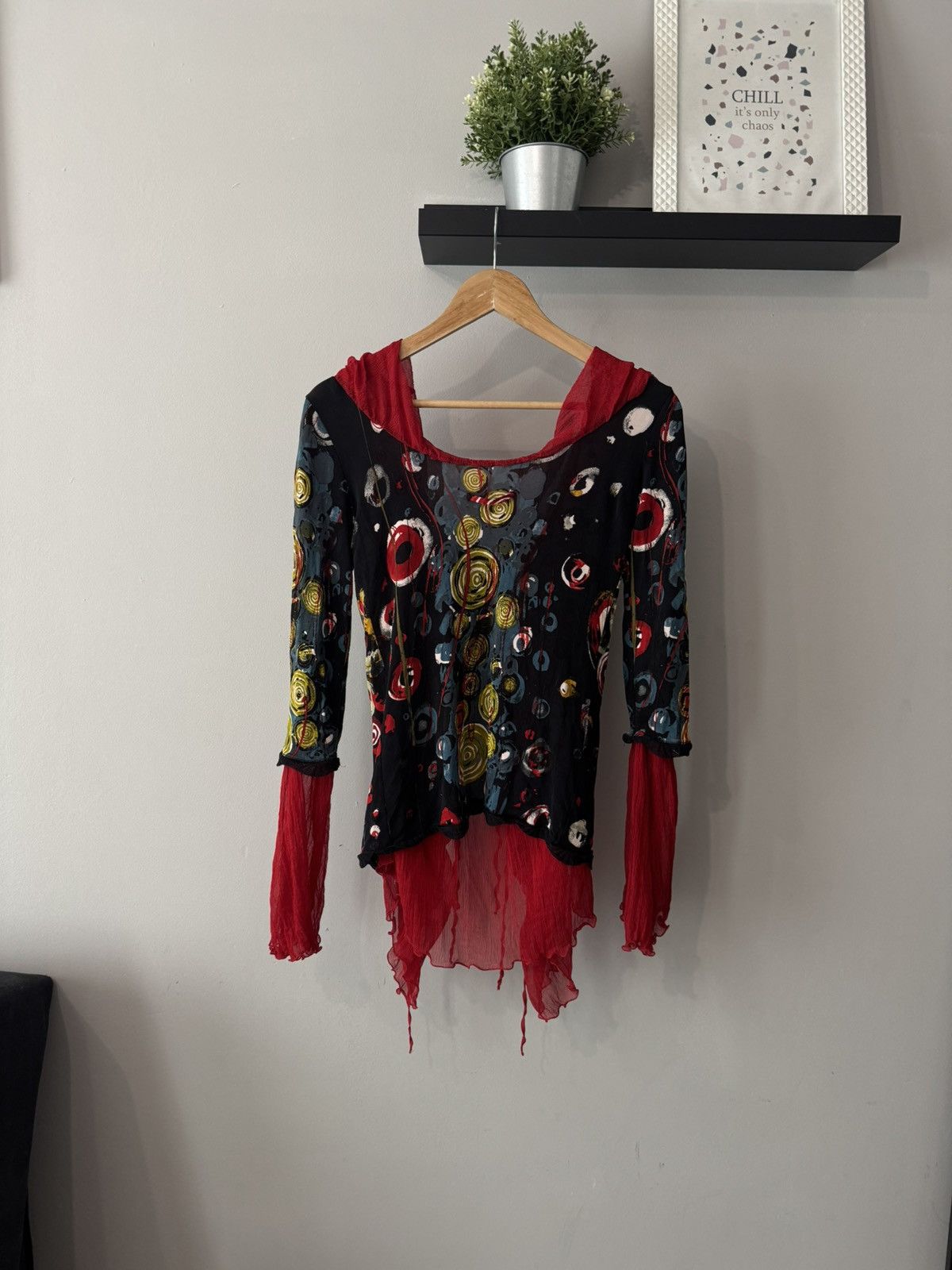 Jean Paul Gaultier Rare Vintage Jean Paul Gaultier Silk Dot Print Tie Blouse Size M / US 6-8 / IT 42-44 - 12 Thumbnail