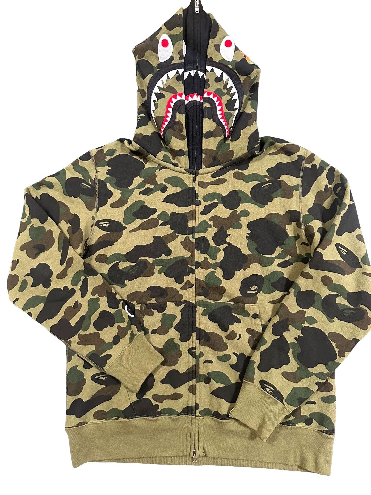 Bape BAPE Camo Shark Full Zip Hoodie Size XL Size US XL / EU 56 / 4 - 1 Thumbnail