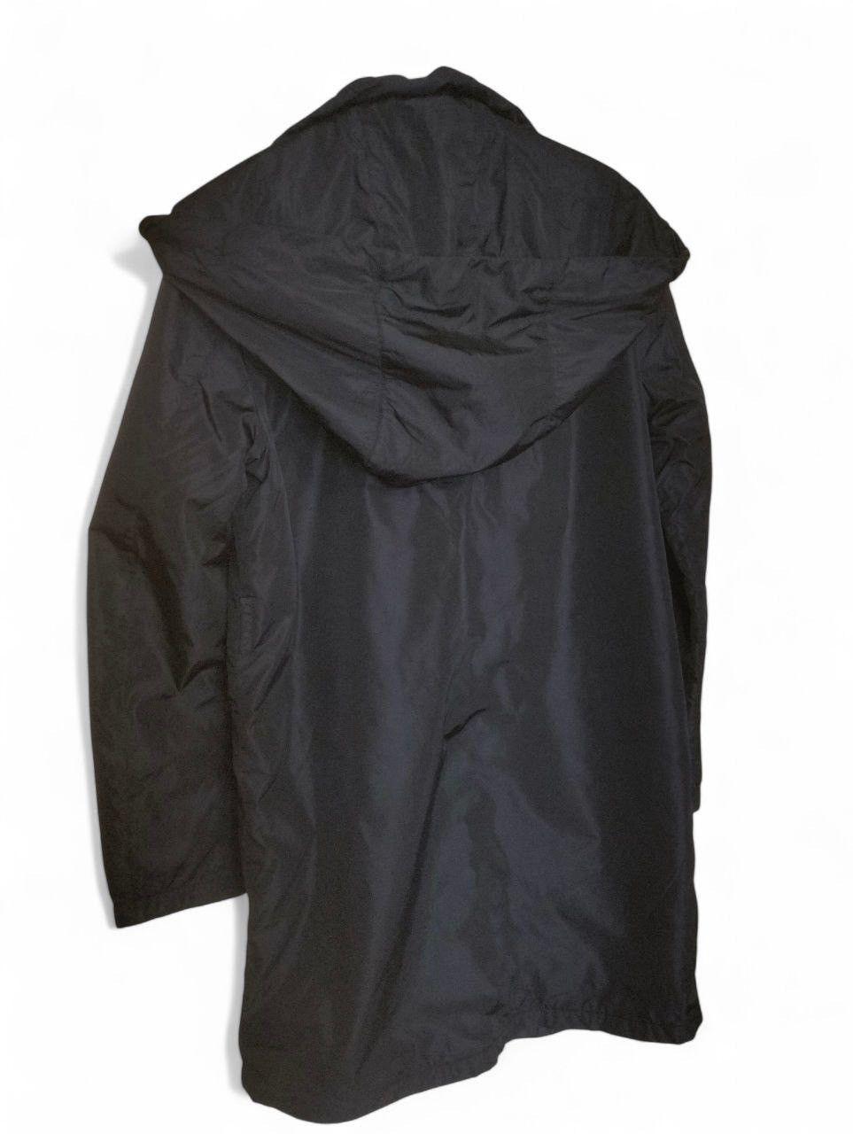 Prada Prada Black Polyester Hooded Long Line Rain Jacket Size S / US 4 / IT 40 - 3 Thumbnail