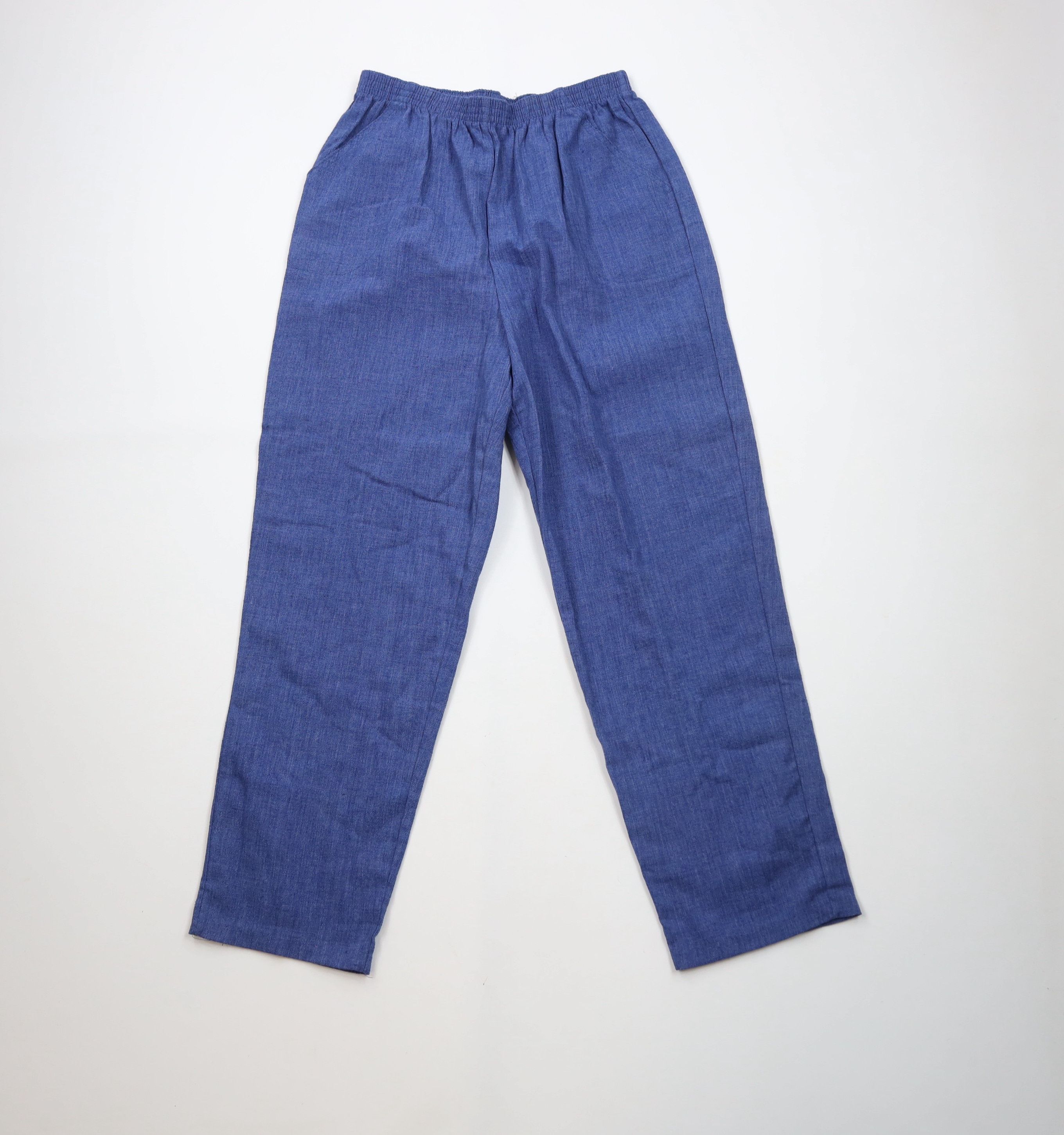 Vintage Vintage 90s StreetwearTapered Leg Harem Pants Blue USA Size 38" / US 16 / IT 52 - 1 Thumbnail