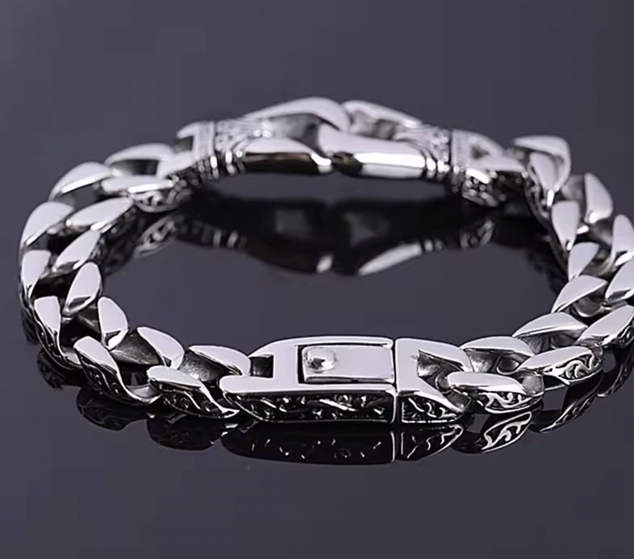 Japanese Brand grunde Cuban Link Chain Bracelet Size ONE SIZE - 4 Thumbnail