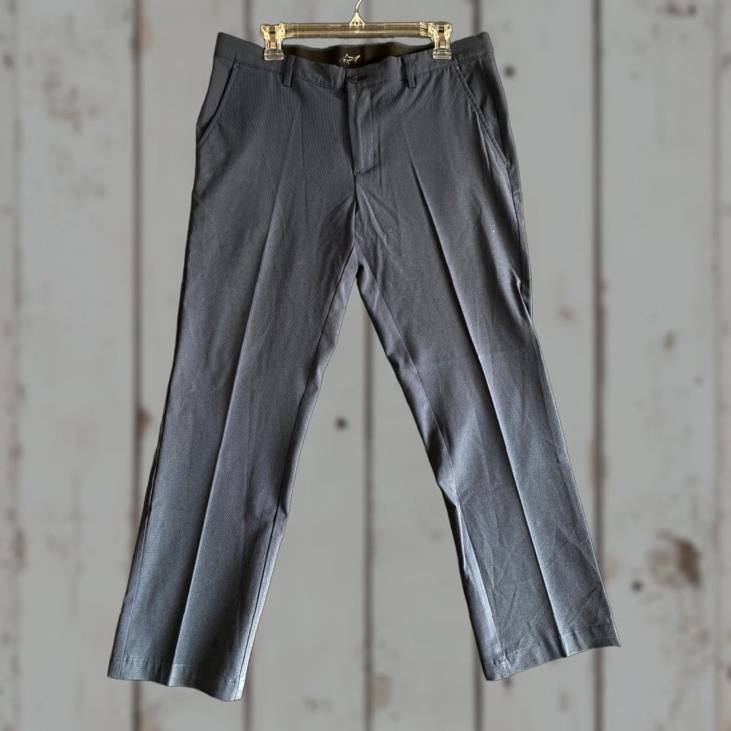 Vintage Greg Norman Mens Golf Pants Slacks Chino Navy Blue 34 x 30 Stretch Regular 5-Pocket Design Size US 34 / EU 50 - 1 Thumbnail