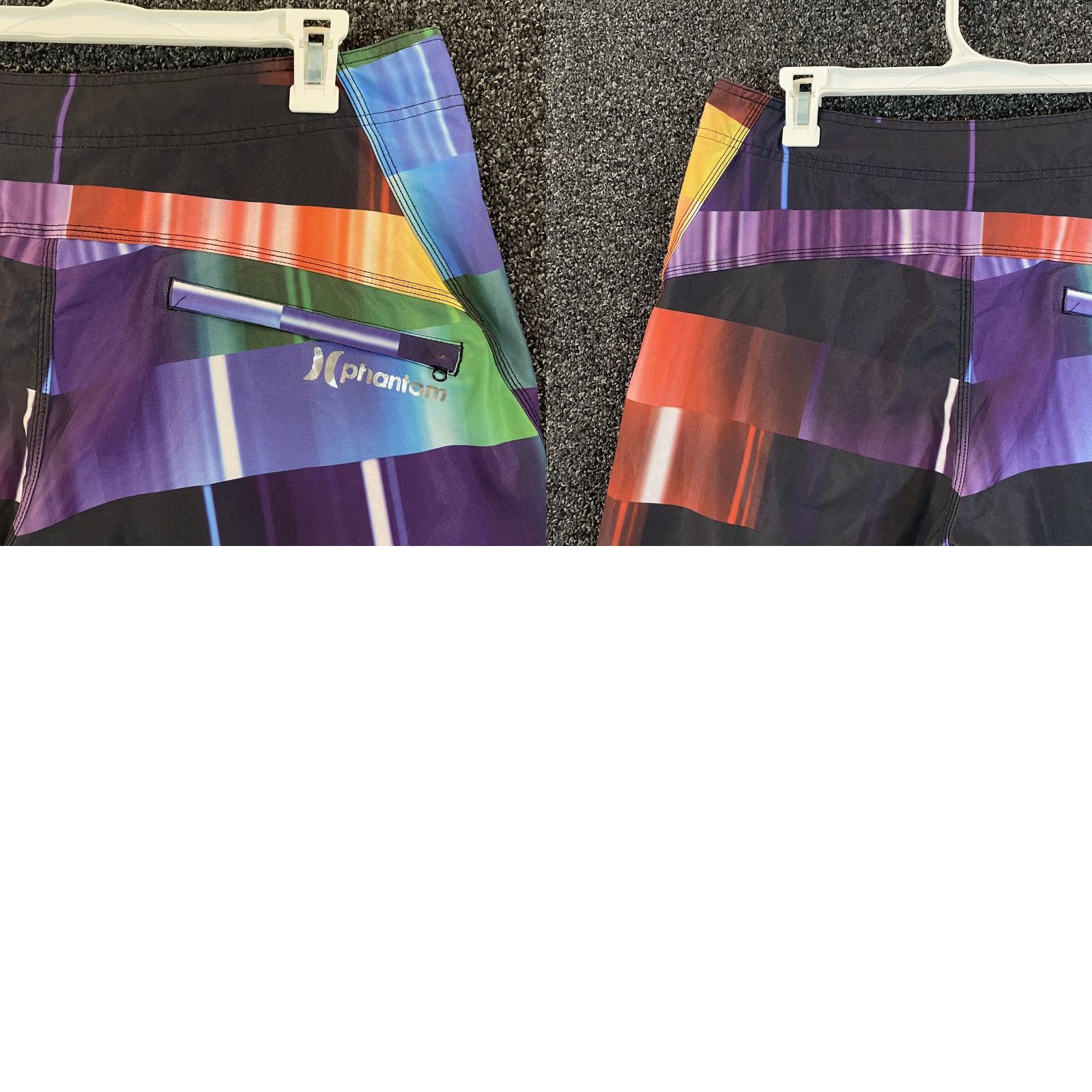 Hurley Hurley Phantom Board Shorts Mens 32 Multicolor Beach Swim Trunks Geometric Pattern Size US 32 / EU 48 - 8 Thumbnail