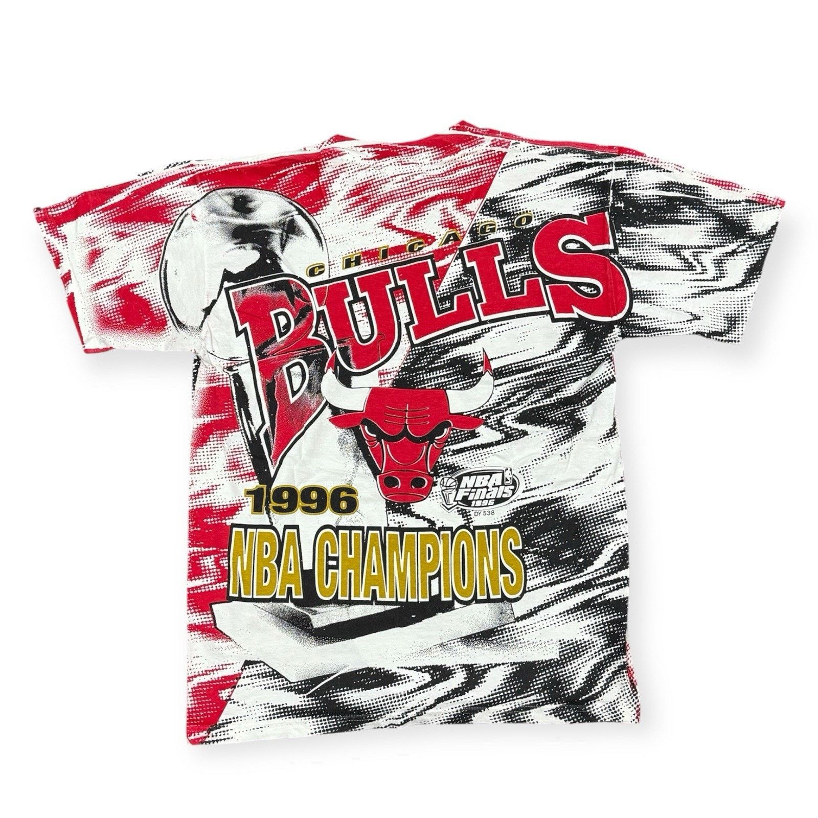 SAMI MIRO VINTAGE RARE Vintage AOP 1996 Chicago Bulls Championship NBA Shirt L Size US L / EU 52-54 / 3 - 6 Thumbnail