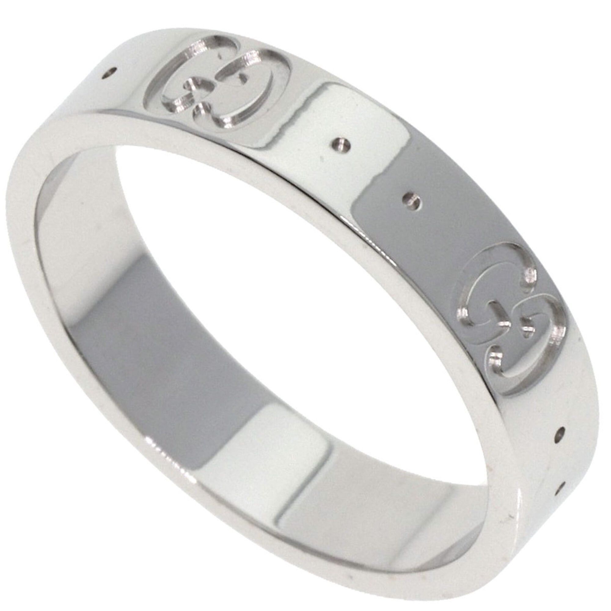 Gucci Gucci Icon #9 Ring 18K White Gold Women's GUCCI Size ONE SIZE - 1 Thumbnail