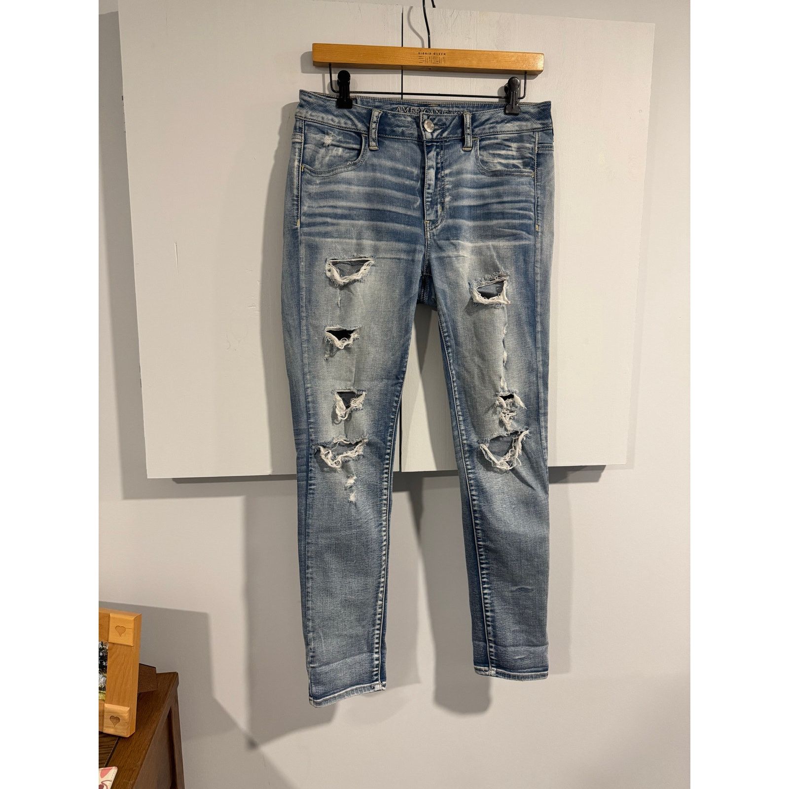 American Eagle Outfitters American Eagle Super Stretch Jeans Size 10 Size 32" / US 10 / IT 46 - 1 Thumbnail