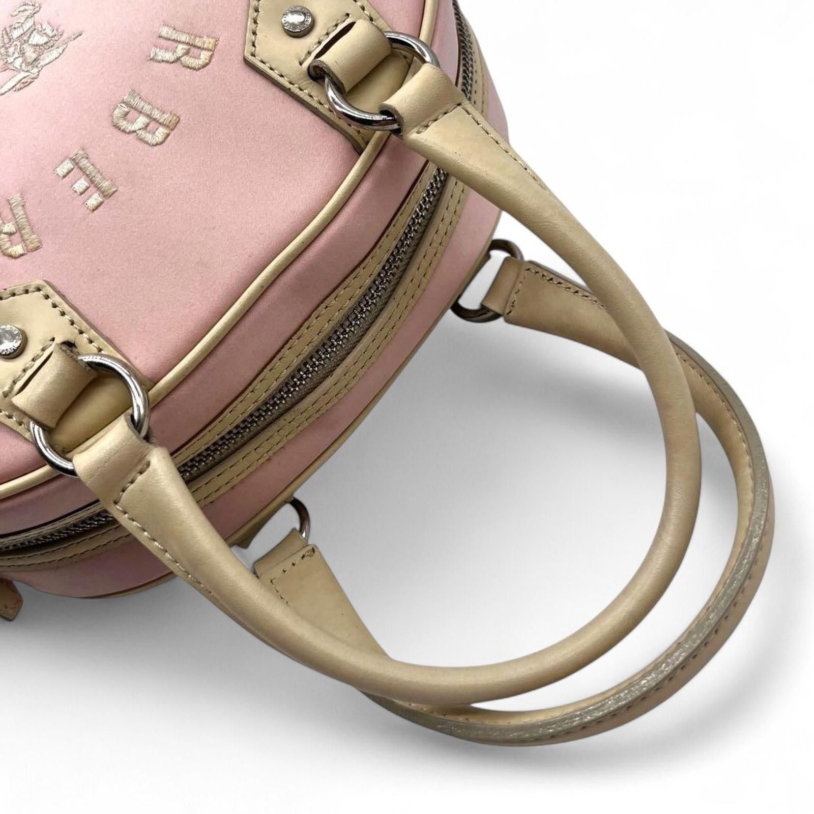Burberry Burberry - Blue Label Pink and Beige Leather Handbag Size ONE SIZE - 4 Thumbnail