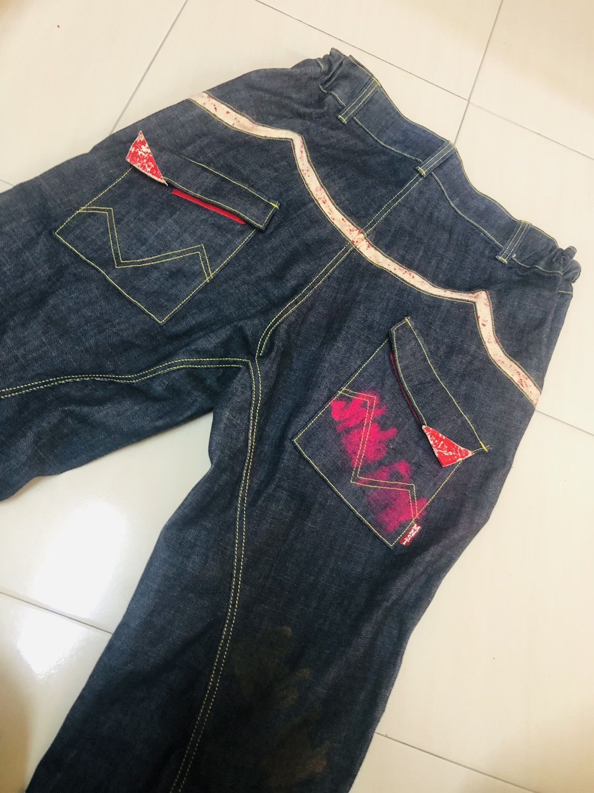 Japanese Brand Rare monsteat by momotaro baggy Size US 43 - 1 Thumbnail