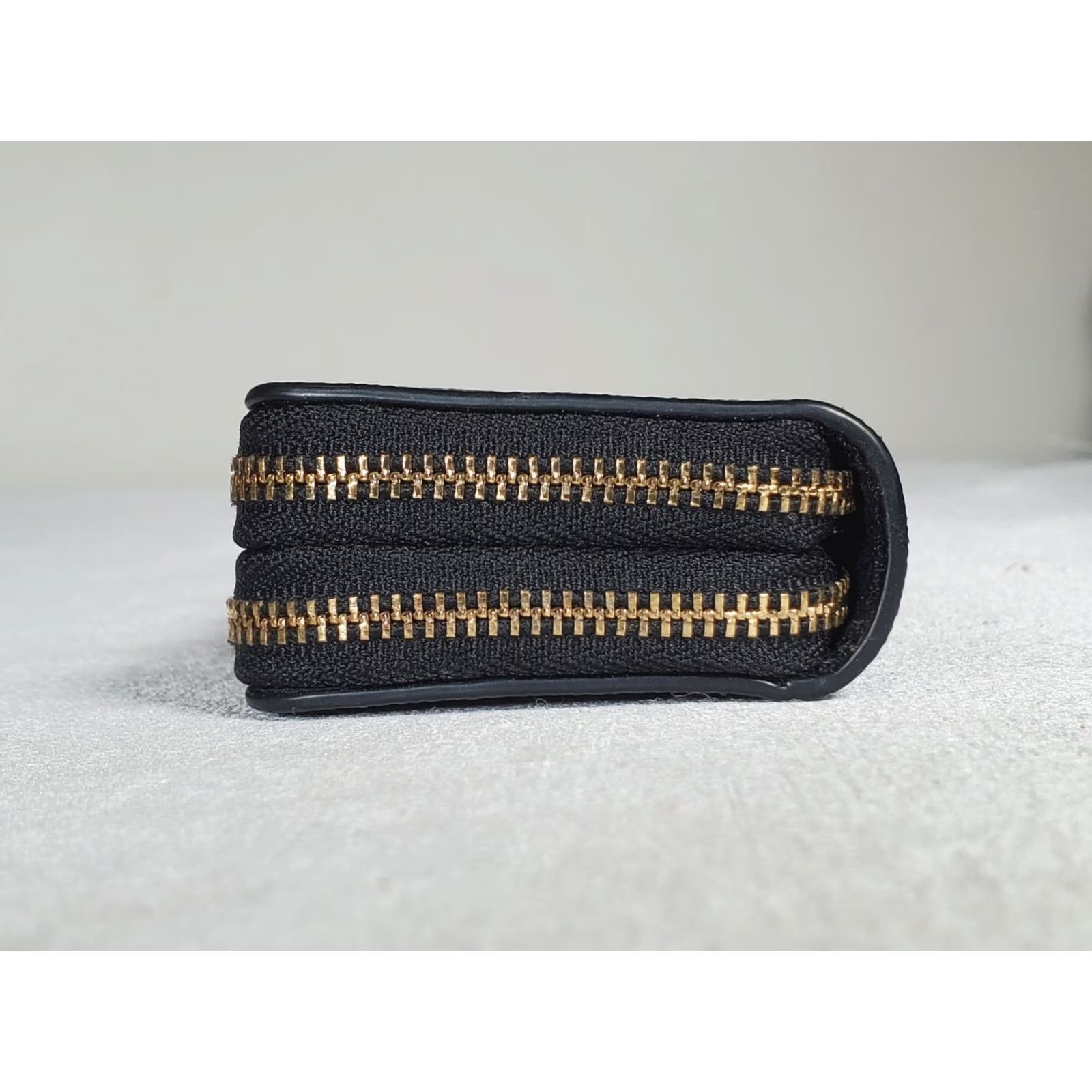 Coach Coach Signature C PVC Small Double Zip Coin Purse Brown / Black F63975 Size ONE SIZE - 6 Thumbnail