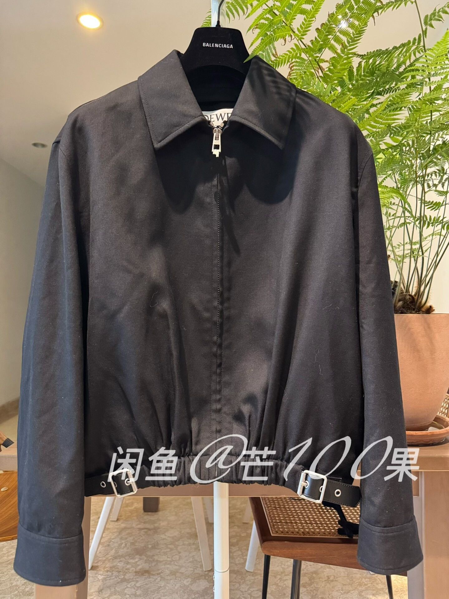 Loewe Loewe 25 Black Wool Belted Zip Jacket Size US M / EU 48-50 / 2 - 1 Thumbnail