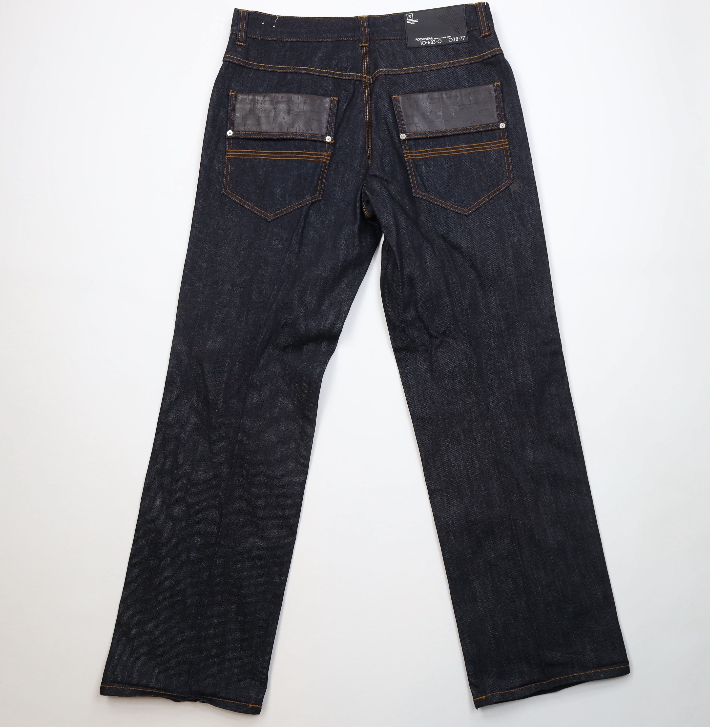 Rocawear Vintage 90s Y2K Rocawear Wide Leg Denim Jeans Indigo Blue Size US 36 / EU 52 - 7 Thumbnail