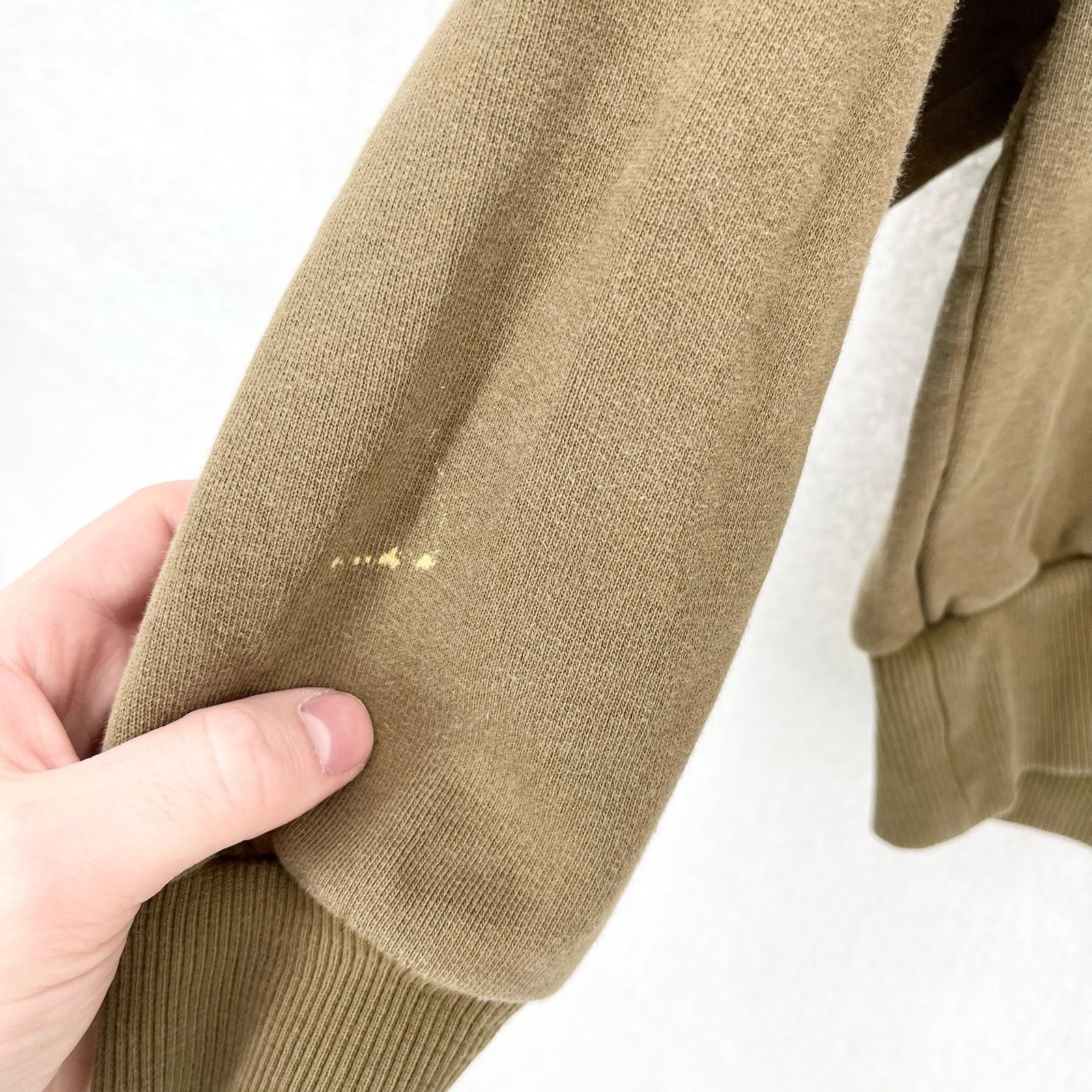 Everlane Everlane Olive Green Sleeve Everyday Crewneck Sweatshirt Size XS / US 0-2 / IT 36-38 - 2 Thumbnail