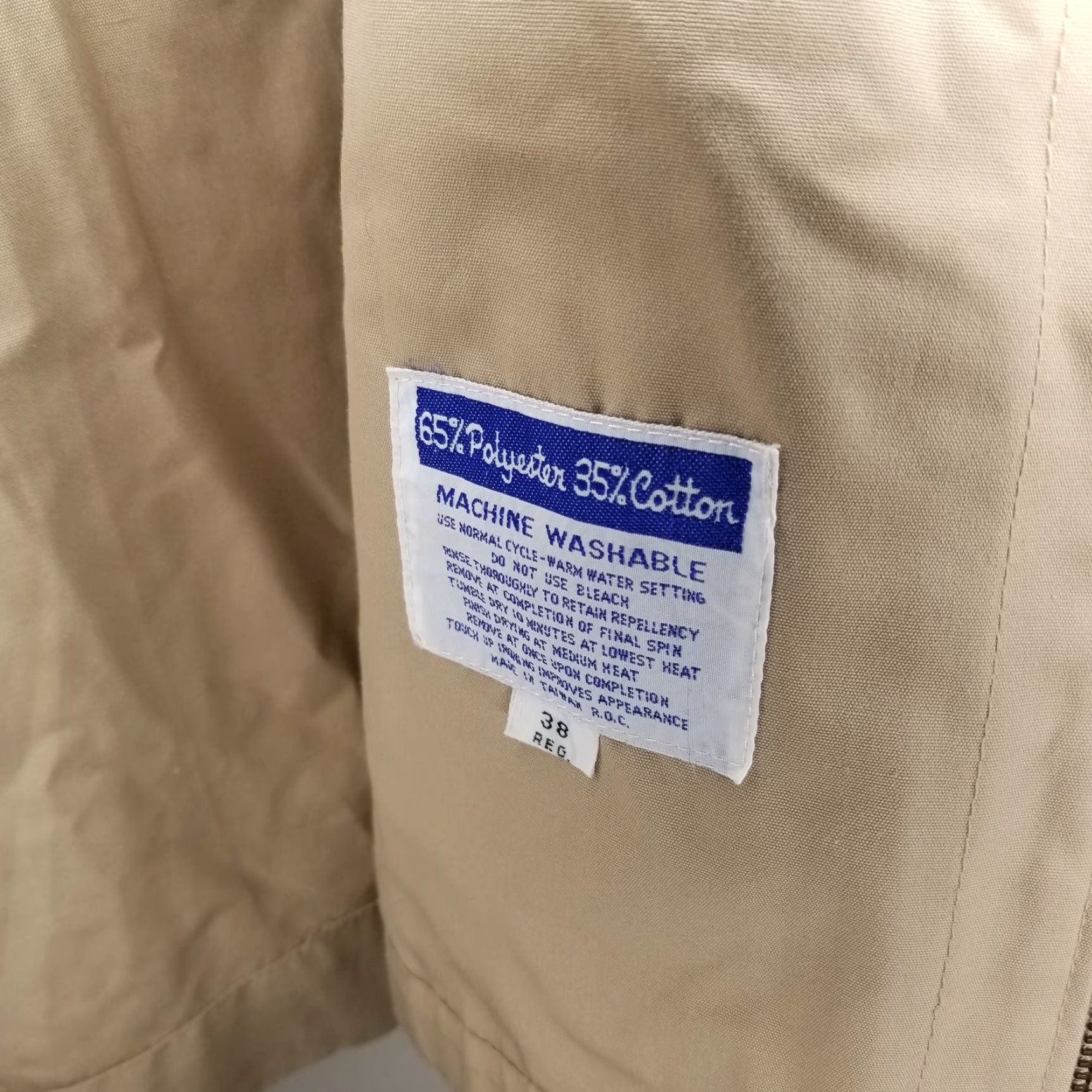 Vintage Misty Harbor Jacket Mens Beige Long Sleeve Full Zip Size 38 Reg Size US M / EU 48-50 / 2 - 4 Thumbnail