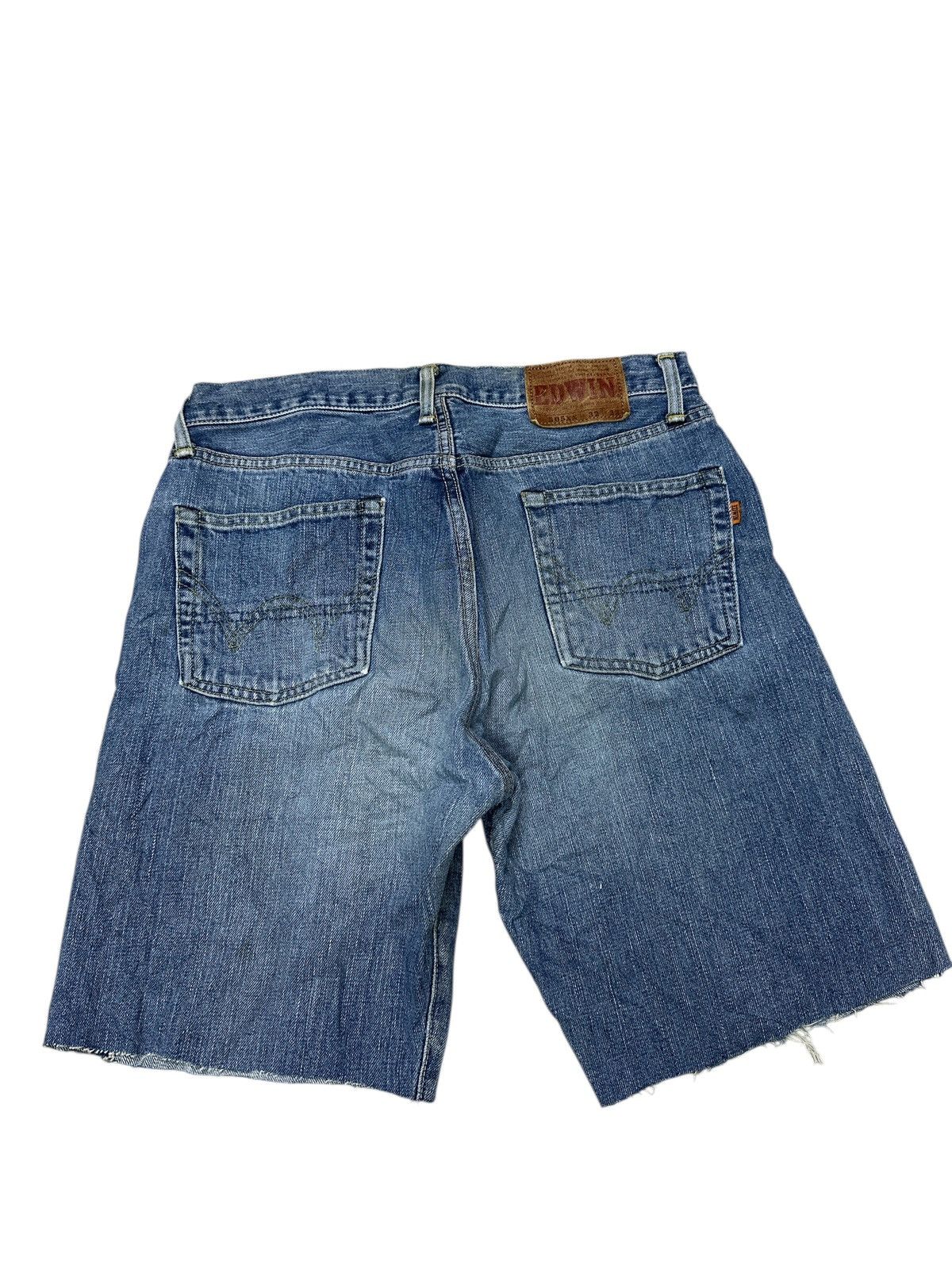 Japanese Brand Vintage Edwin 505XX Selvedge Short Denim🎌💥 Size US 32 / EU 48 - 4 Thumbnail