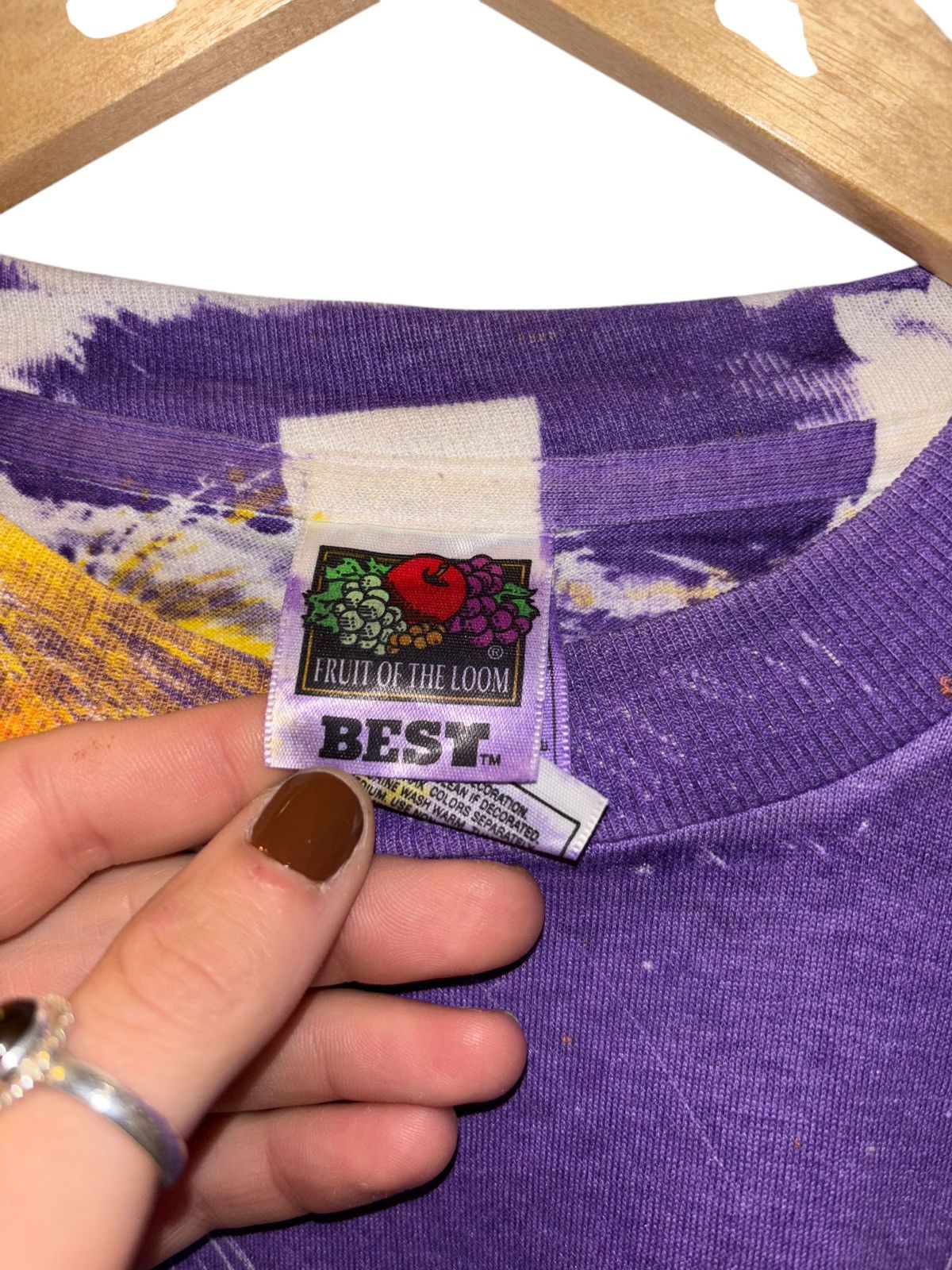 Fruit Of The Loom Vintage 90s New Orleans City AOP T-Shirt Size US XL / EU 56 / 4 - 6 Thumbnail