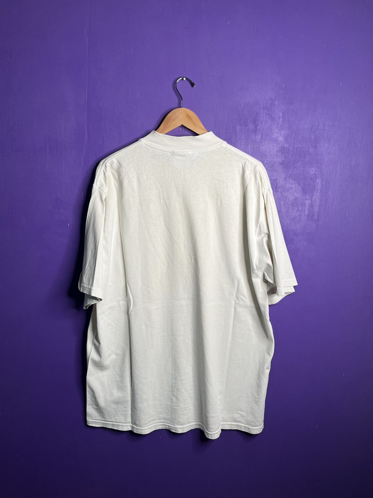Nike × Vintage Vintage 90s Nike mockneck logo t-shirt Size US XL / EU 56 / 4 - 2 Thumbnail