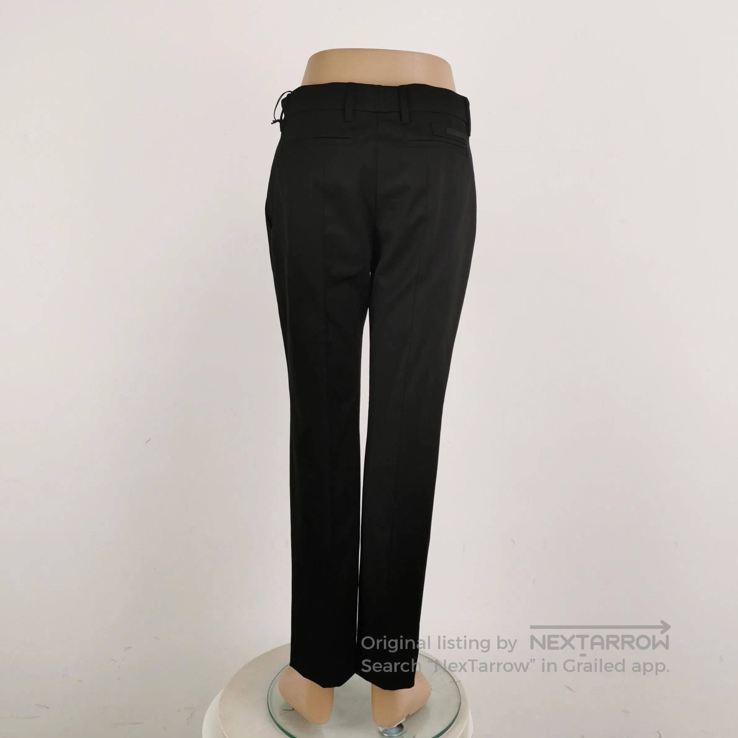 Prada Prada Black Cotton Blend Trousers Size 4. Size 39" - 3 Thumbnail
