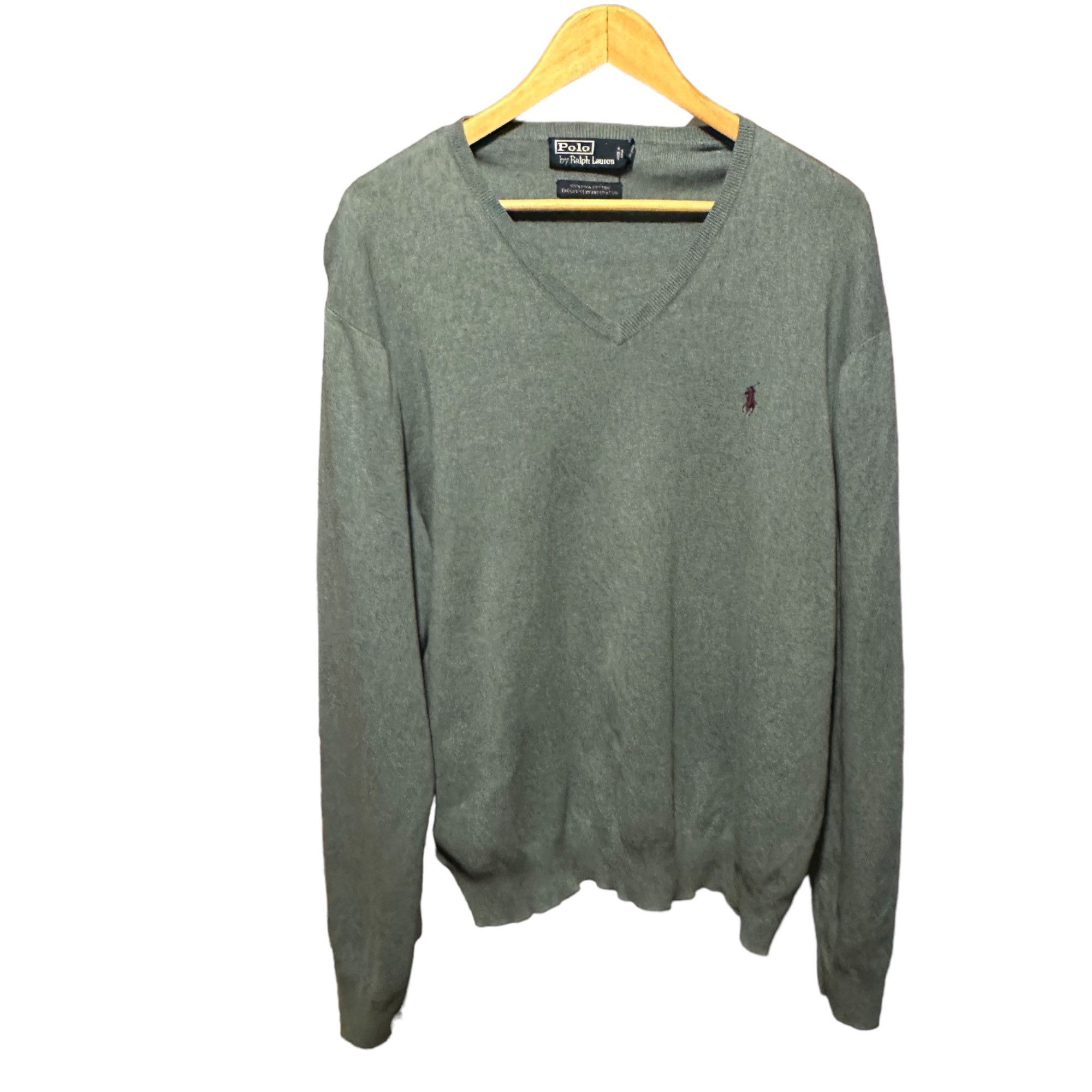 Ralph Lauren Polo By Ralph Lauren Mens Blue Grey V-Neck Sweater Size XL 1 Size US XL / EU 56 / 4 - 1 Thumbnail