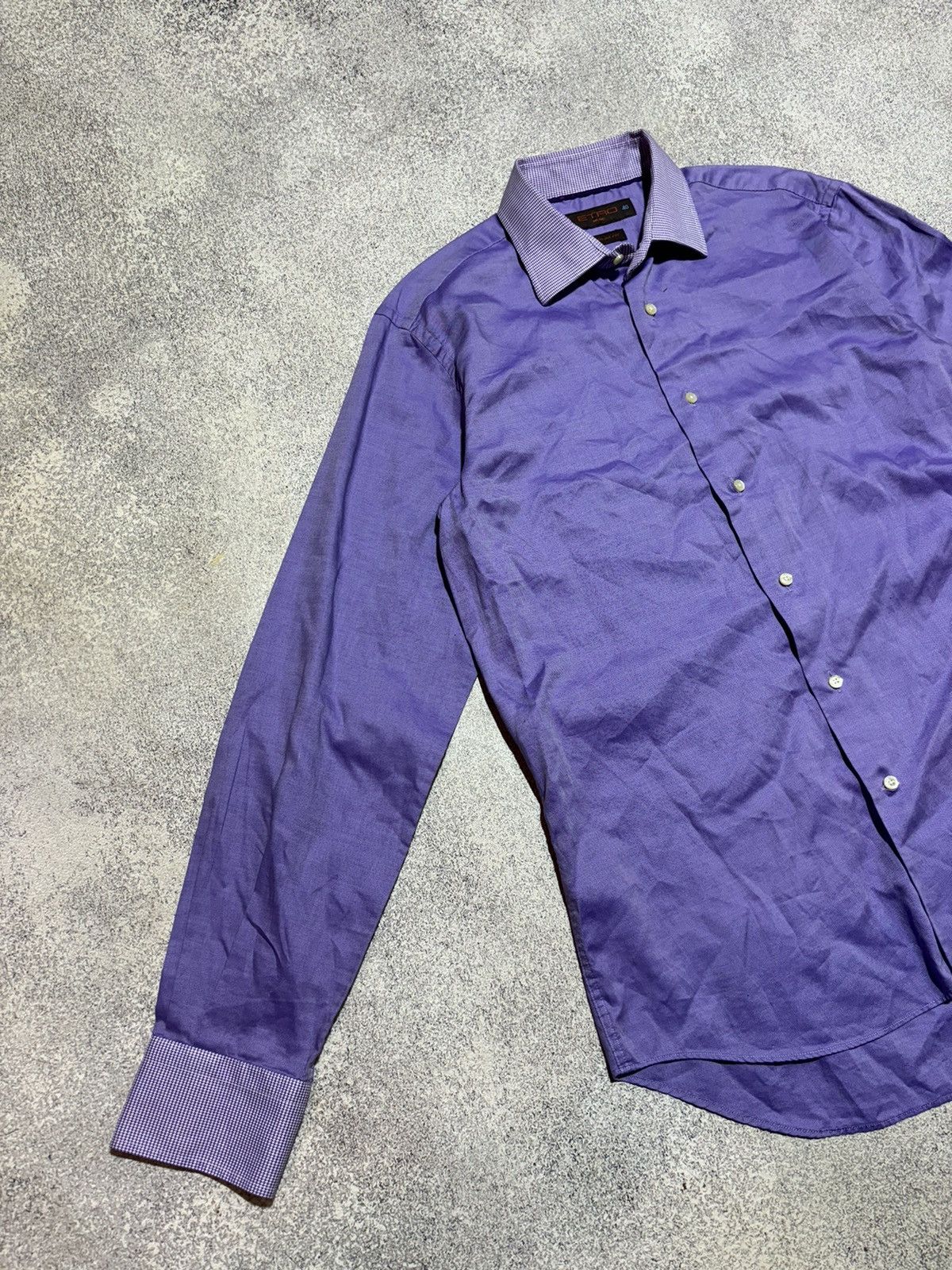 Etro Etro Milano Shirt Slim Fit Purple size M Size US M / EU 48-50 / 2 - 4 Thumbnail