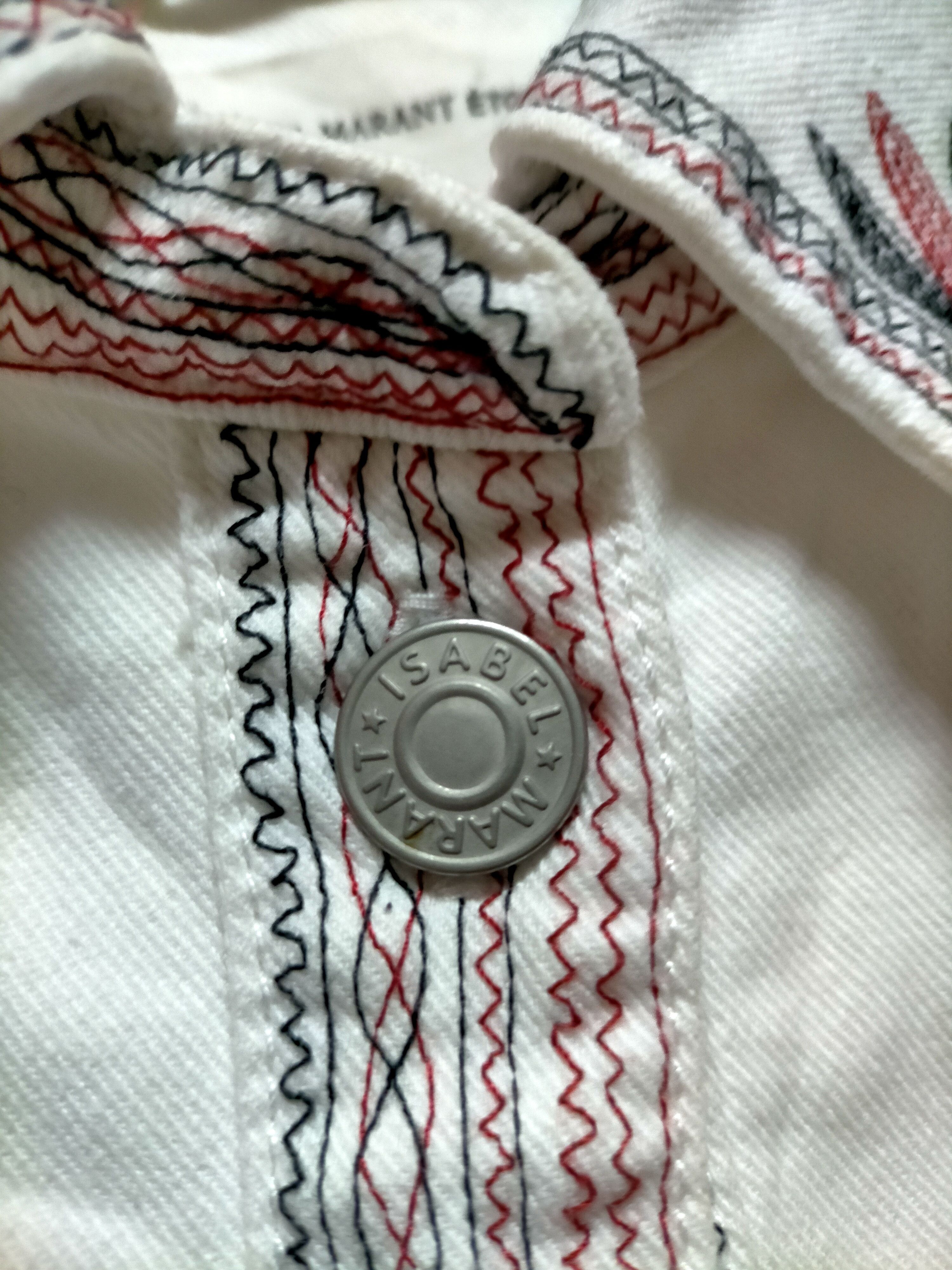Isabel Marant ISABEL MARANT ETOILE WHITE DENIM JACKET Size US S / EU 44-46 / 1 - 12 Thumbnail