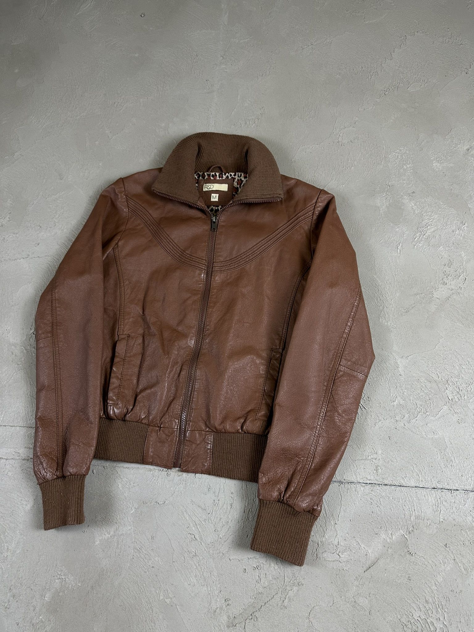 Genuine Leather 2000s Vintage Leather Biker Boxy Y2k Jacket Hype Size M / US 6-8 / IT 42-44 - 3 Thumbnail