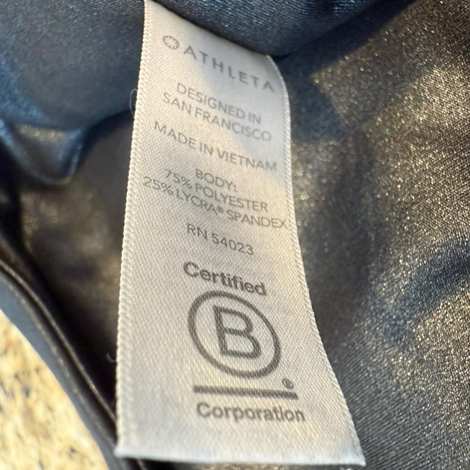 Other Athleta Inclination Moto Tight black shimmery leggings XXS Size 25" / US 0 / IT 36 - 6 Thumbnail