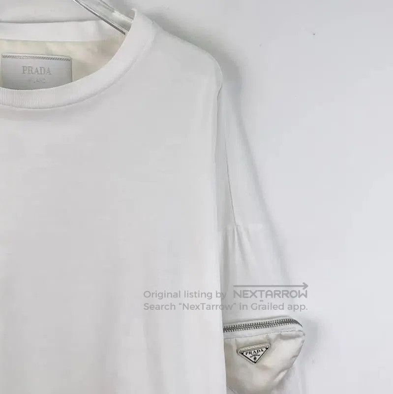 Prada Prada White Men's T-Shirt Size L. Size US L / EU 52-54 / 3 - 2 Thumbnail