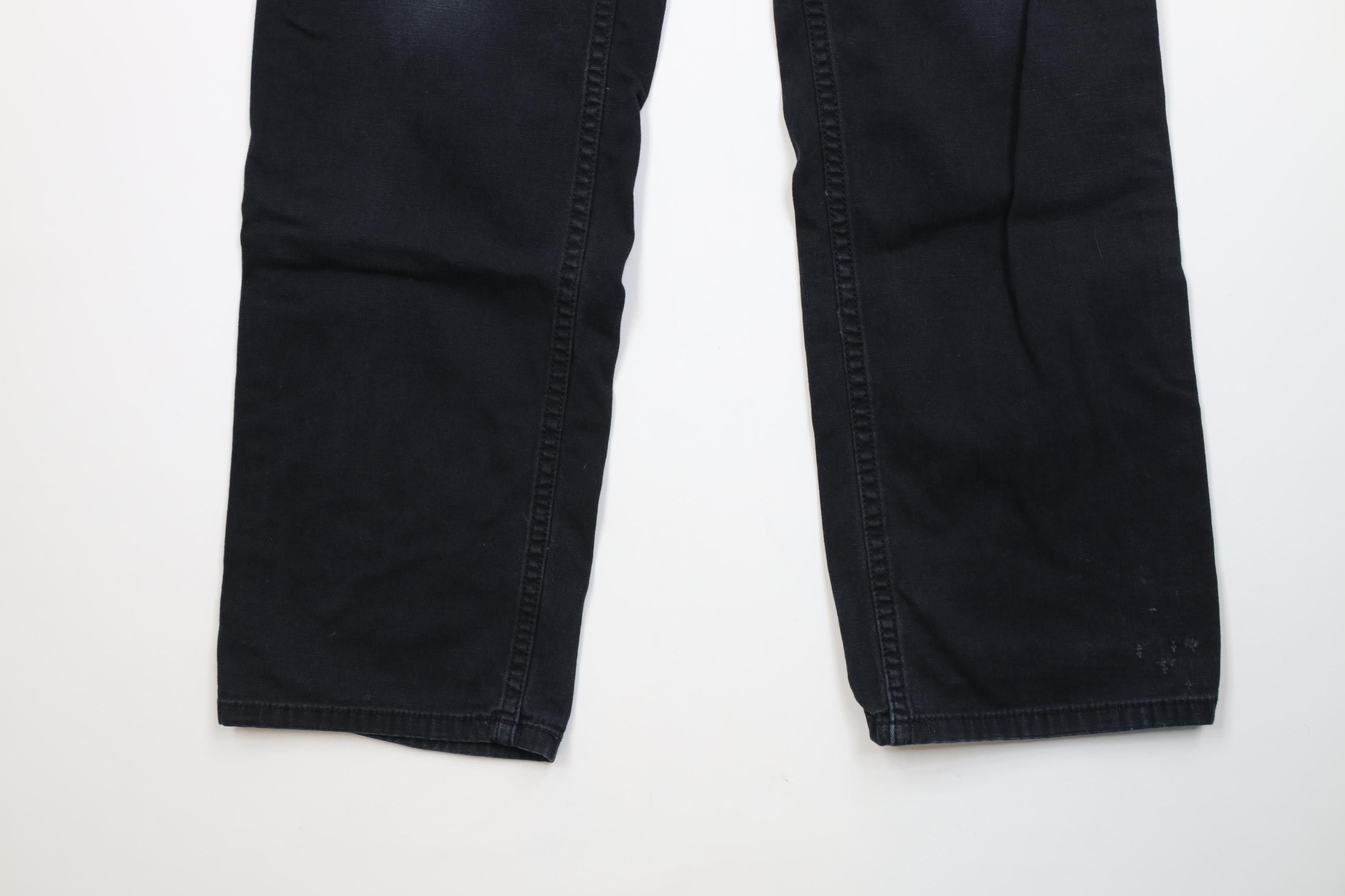 Carhartt Vintage Y2K Carhartt Relaxed Fit Stretch Canvas Pants Black Size US 33 - 4 Thumbnail