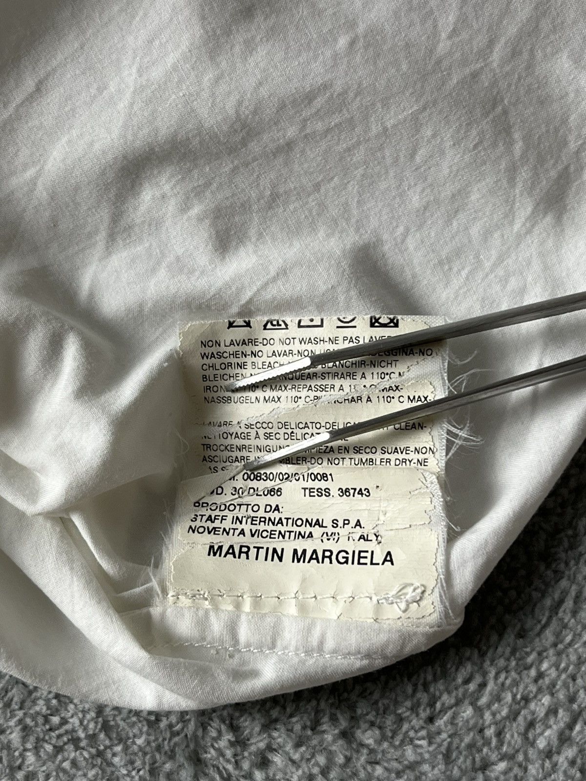 Maison Margiela Maison Margiela - SS/08 trompe black “Tie Illusion” Shirt Size US S / EU 44-46 / 1 - 16 Thumbnail