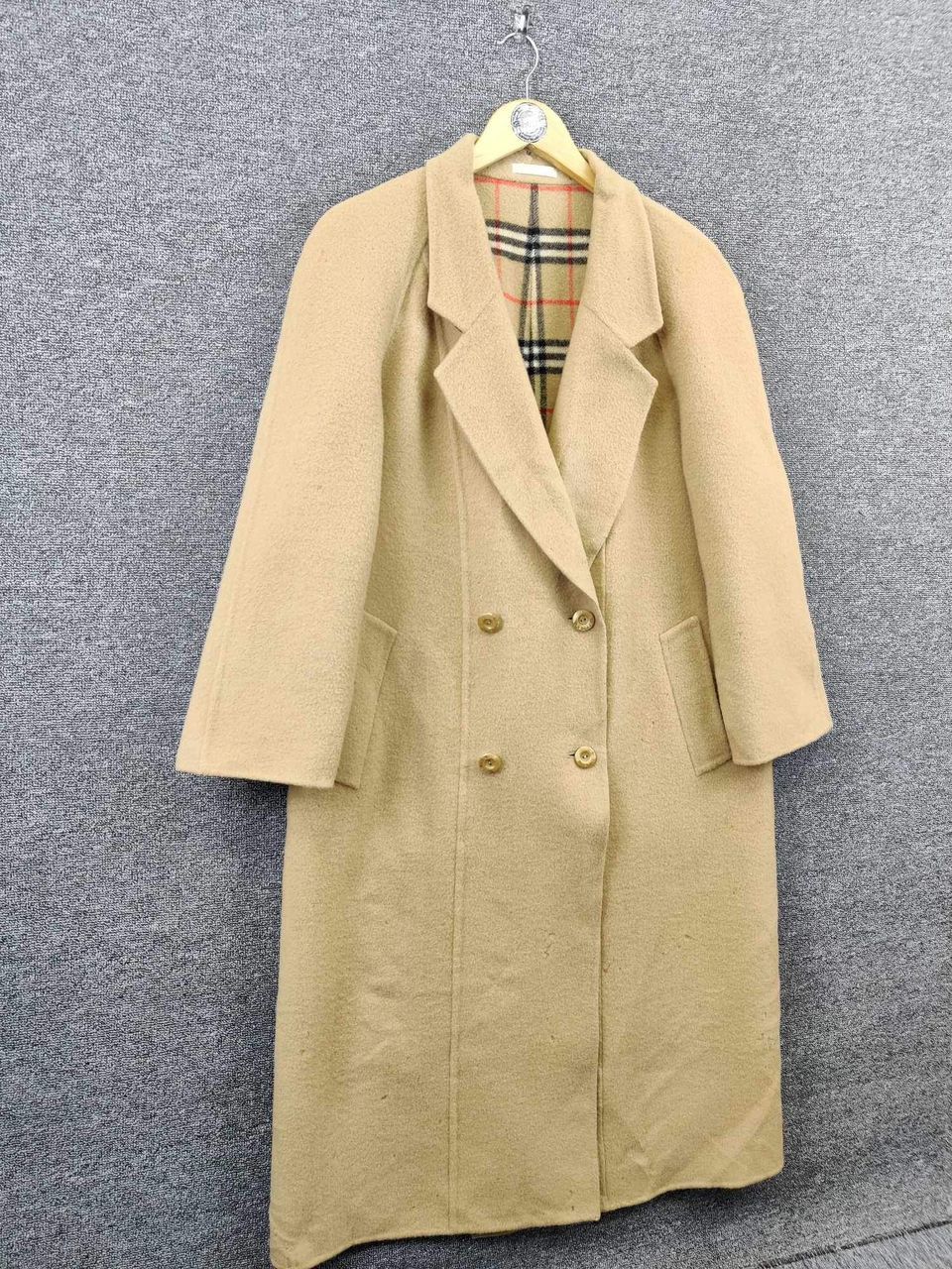 Burberry Vintage Burberry Nova Check Wool Cashmere Trench Coat Size US L / EU 52-54 / 3 - 5 Thumbnail