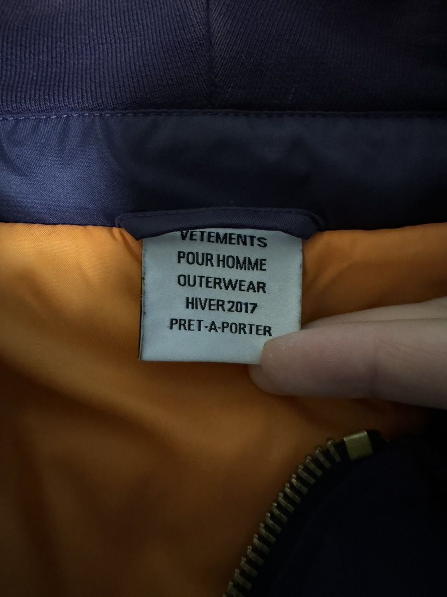 Vetements Vetements tfd total fucking darkness bomber jacket Vetements Vetements tfd total fucking darkness bomber jacket