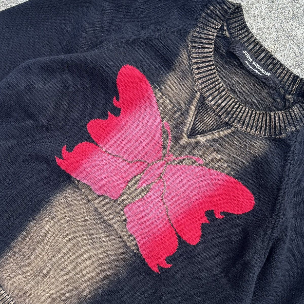 Junya Watanabe Archive 2001 butterfly dyed knit Size US XS / EU 42 / 0 - 2 Thumbnail