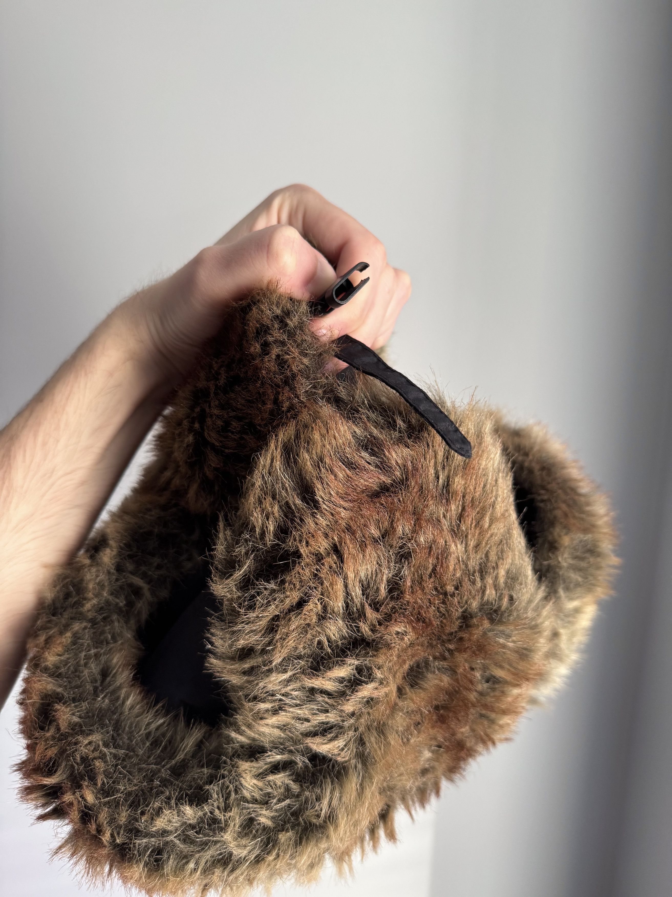 Other Vintage Y2k Ushanka Fuzzy Hat Mohair Fur Faux Size ONE SIZE - 9 Thumbnail