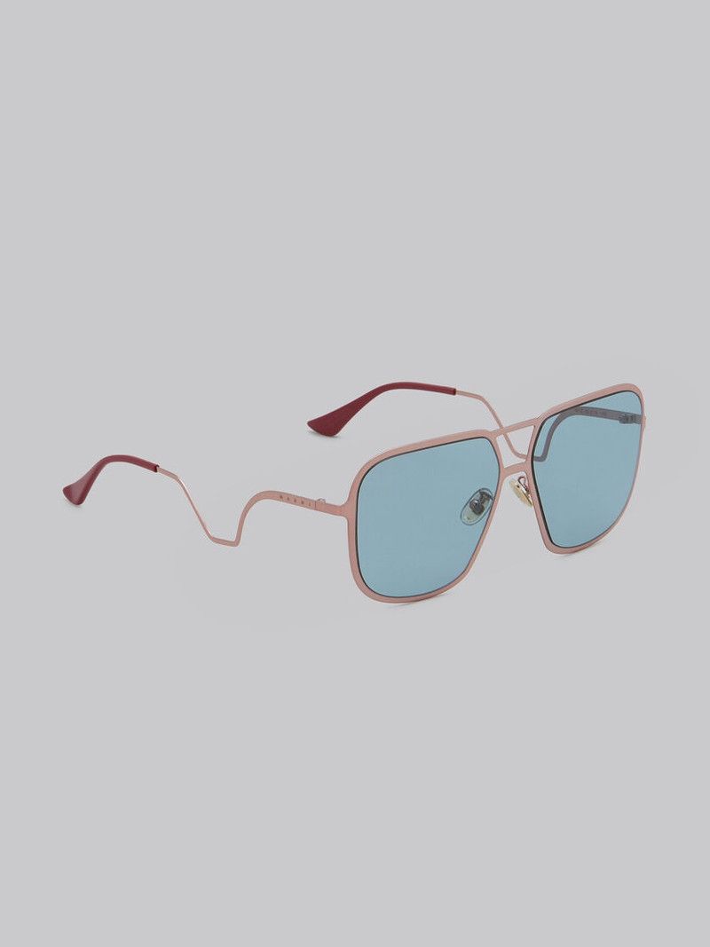 Marni o1w1db11125 Size :OS /Square Frame Sunglasses in Light Blue Size ONE SIZE - 2 Thumbnail