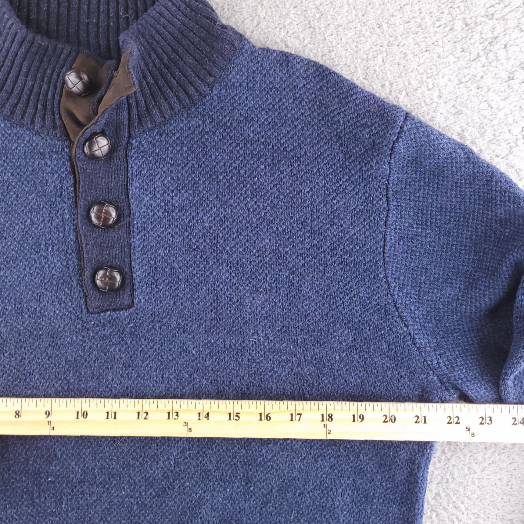 Vintage Tricots St Raphael Sweater Mens Medium Blue Pullover Knit Cotton Size US M / EU 48-50 / 2 - 6 Thumbnail