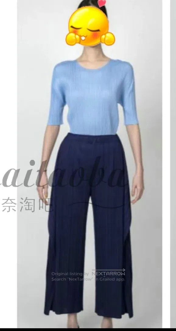 Issey Miyake Issey Miyake Navy Blue Kelp Pants Size 25" / US 0 / IT 36 - 2 Thumbnail