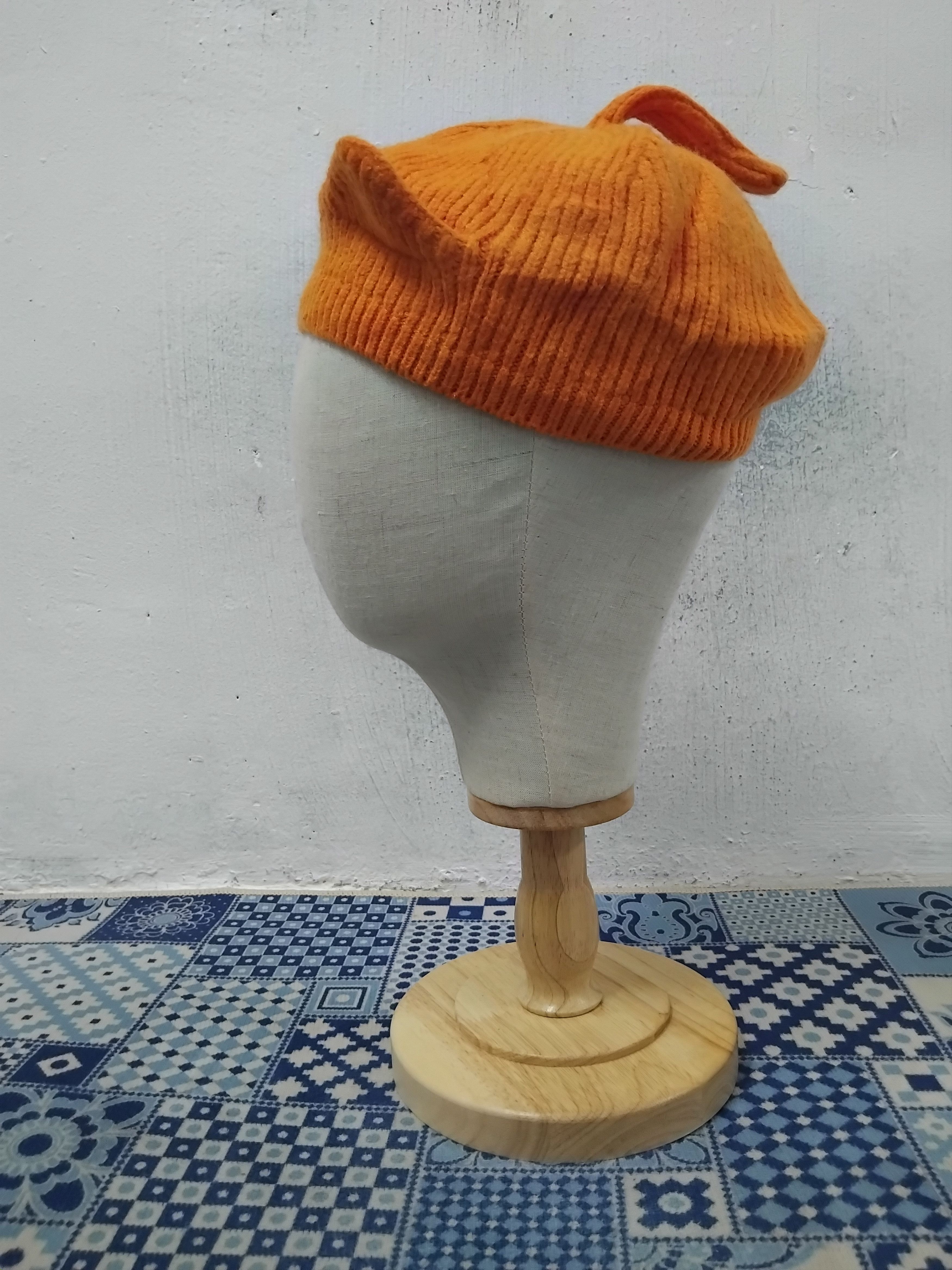 Other 💥Orange colour harajuku Japanese style hat Size ONE SIZE - 4 Thumbnail