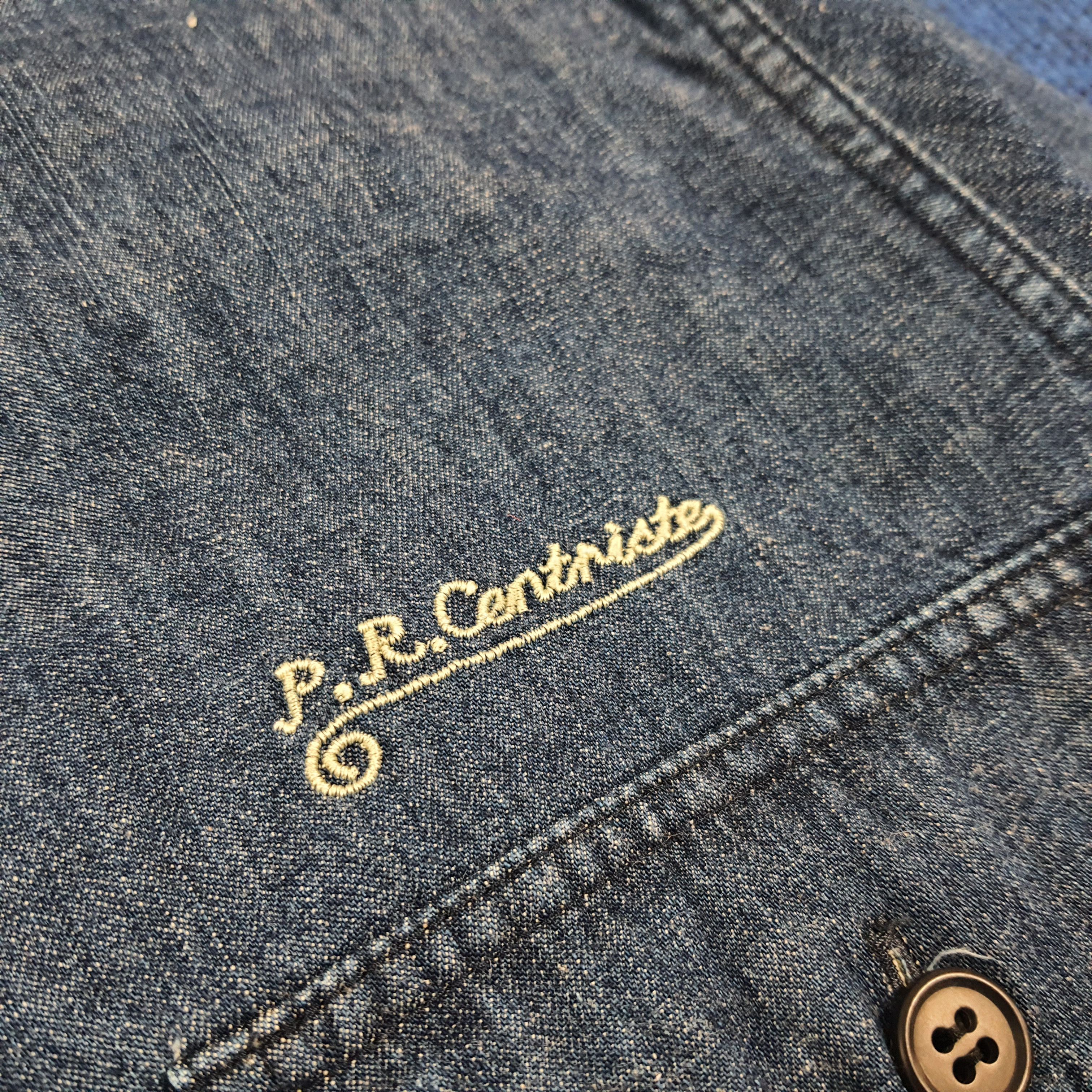 A.P.C. Vintage A.P.C. P.R. Centriste Embroidery Denim Shirt C301N37 Size US XS / EU 42 / 0 - 3 Thumbnail