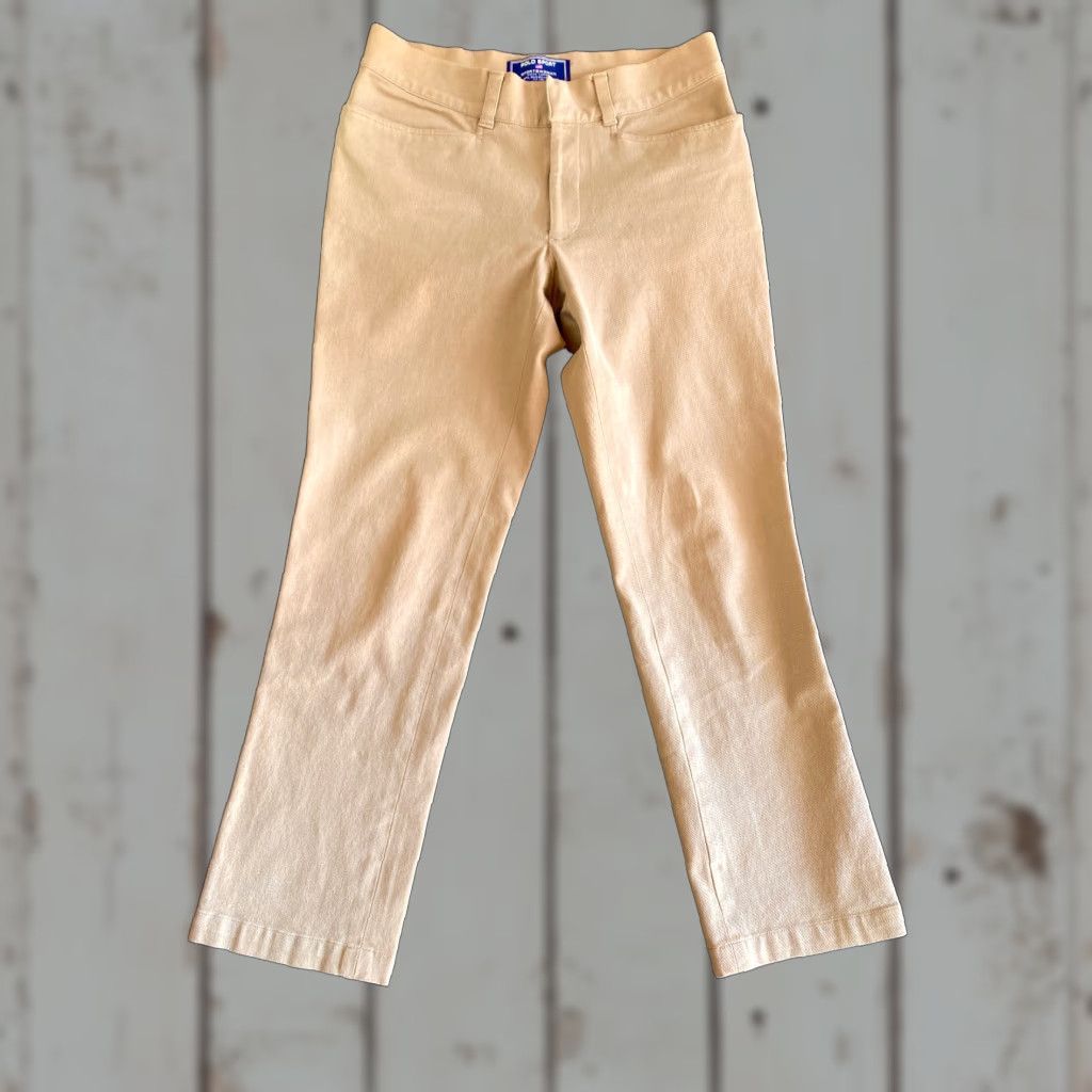 Vintage Women’s Chino Pants Polo Sport Khakis Straight 8 Beige Beige Regular 8 Pants Womens Casual Preppy Stretch Pockets Size 30" / US 8 / IT 44 - 1 Thumbnail